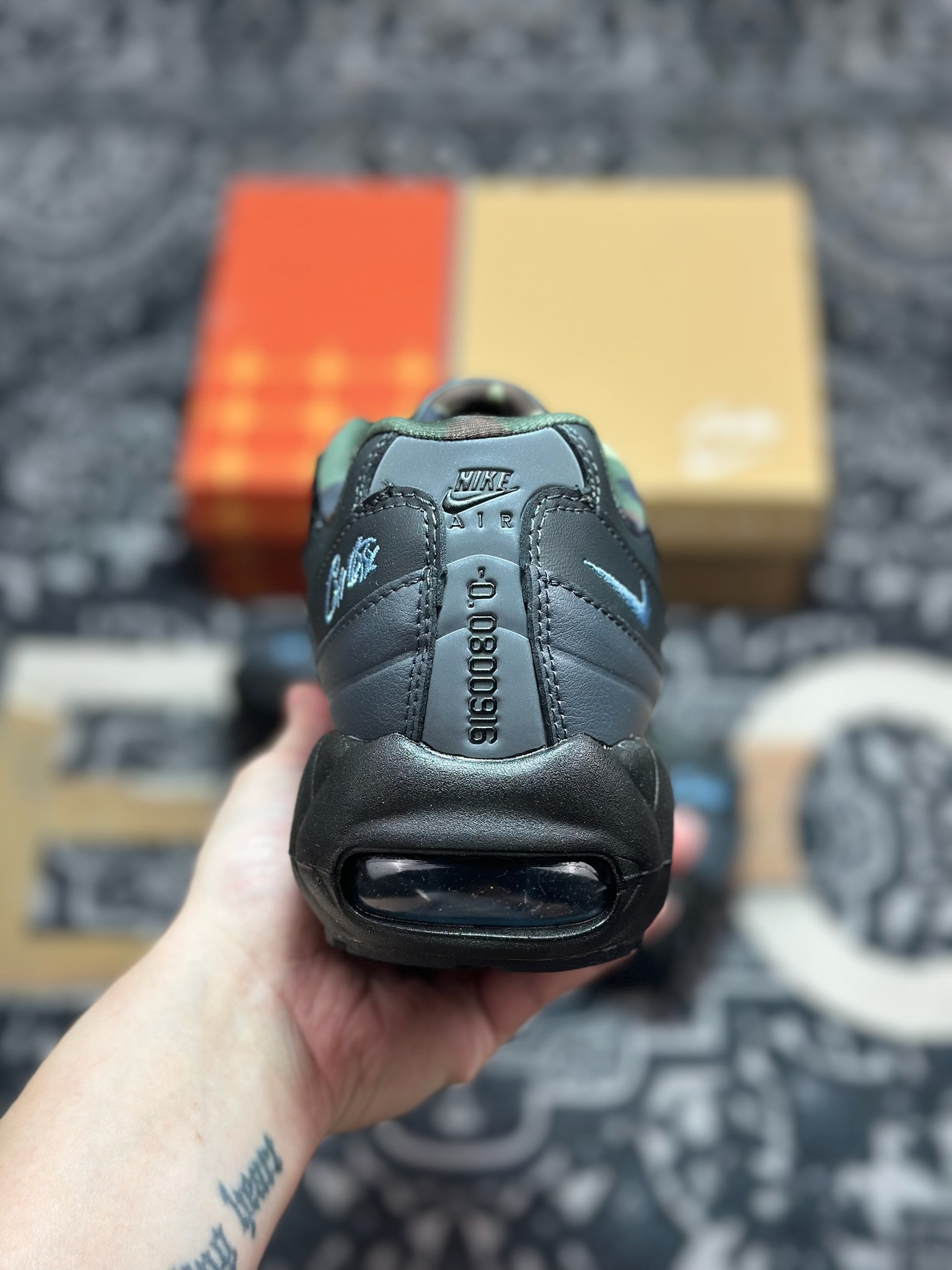 A822 Corteiz x NK Air Max 95 黑蓝 FB2709-002-Chinese UA Cheap High Quatity Brand Clothes Bags handbags Sneakers wholesale wholesaler seller from China Factory suppliers Fashion Clothing Shoes best Quality Beautiful Price A822 Corteiz x NK Air Max 95 黑蓝 FB2709-002