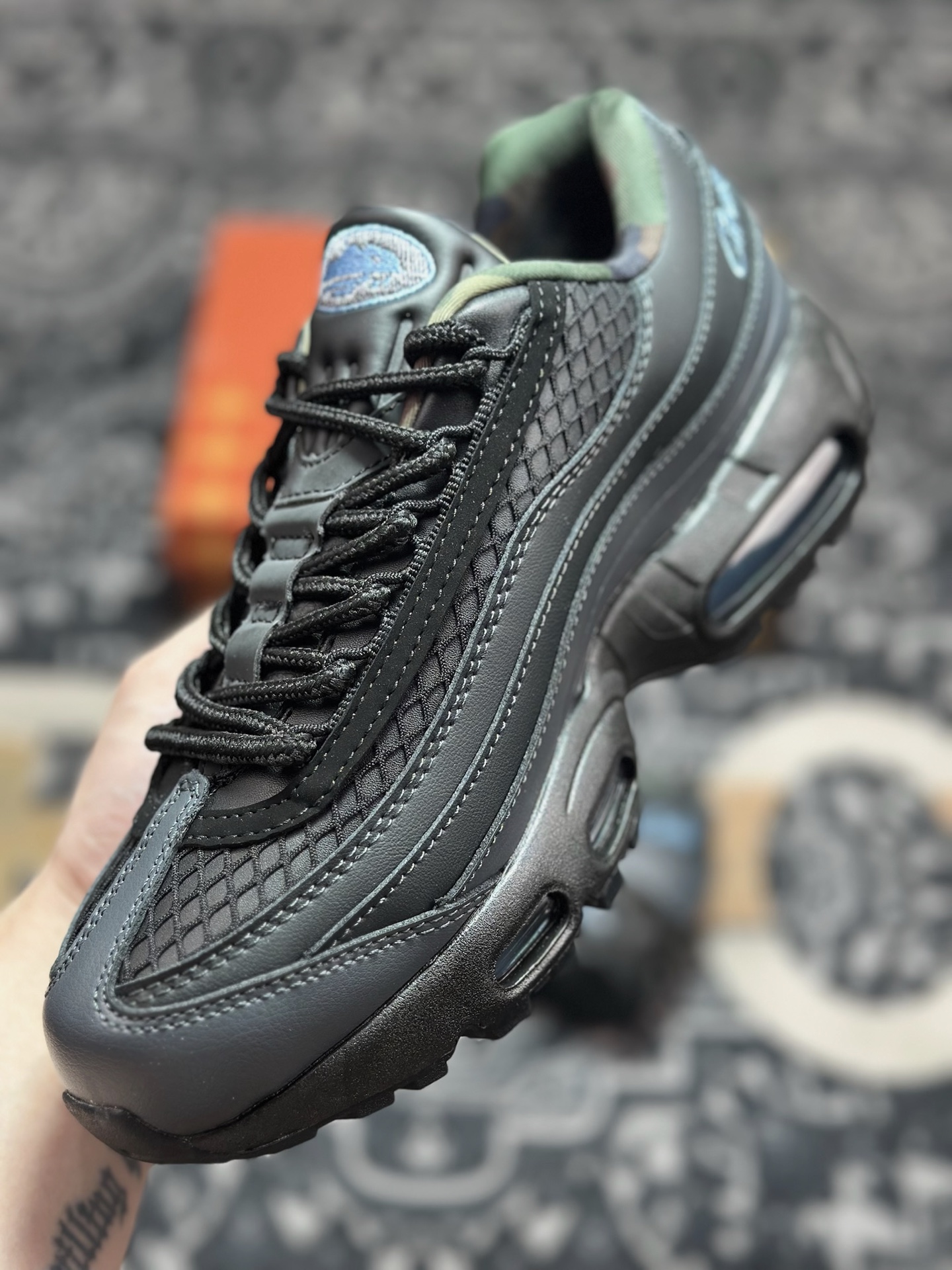 A822 Corteiz x NK Air Max 95 黑蓝 FB2709-002-Chinese UA Cheap High Quatity Brand Clothes Bags handbags Sneakers wholesale wholesaler seller from China Factory suppliers Fashion Clothing Shoes best Quality Beautiful Price A822 Corteiz x NK Air Max 95 黑蓝 FB2709-002