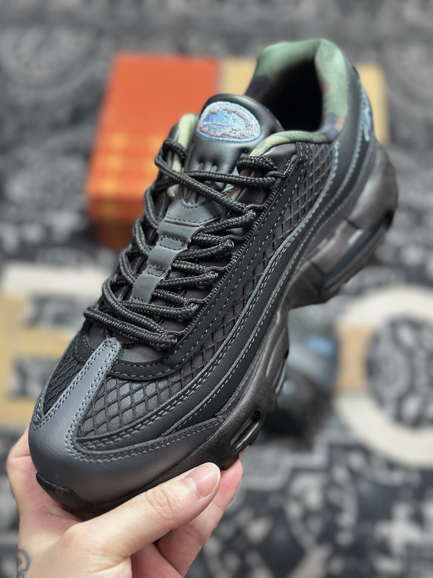 A822 Corteiz x NK Air Max 95 黑蓝 FB2709-002-Chinese UA Cheap High Quatity Brand Clothes Bags handbags Sneakers wholesale wholesaler seller from China Factory suppliers Fashion Clothing Shoes best Quality Beautiful Price A822 Corteiz x NK Air Max 95 黑蓝 FB2709-002