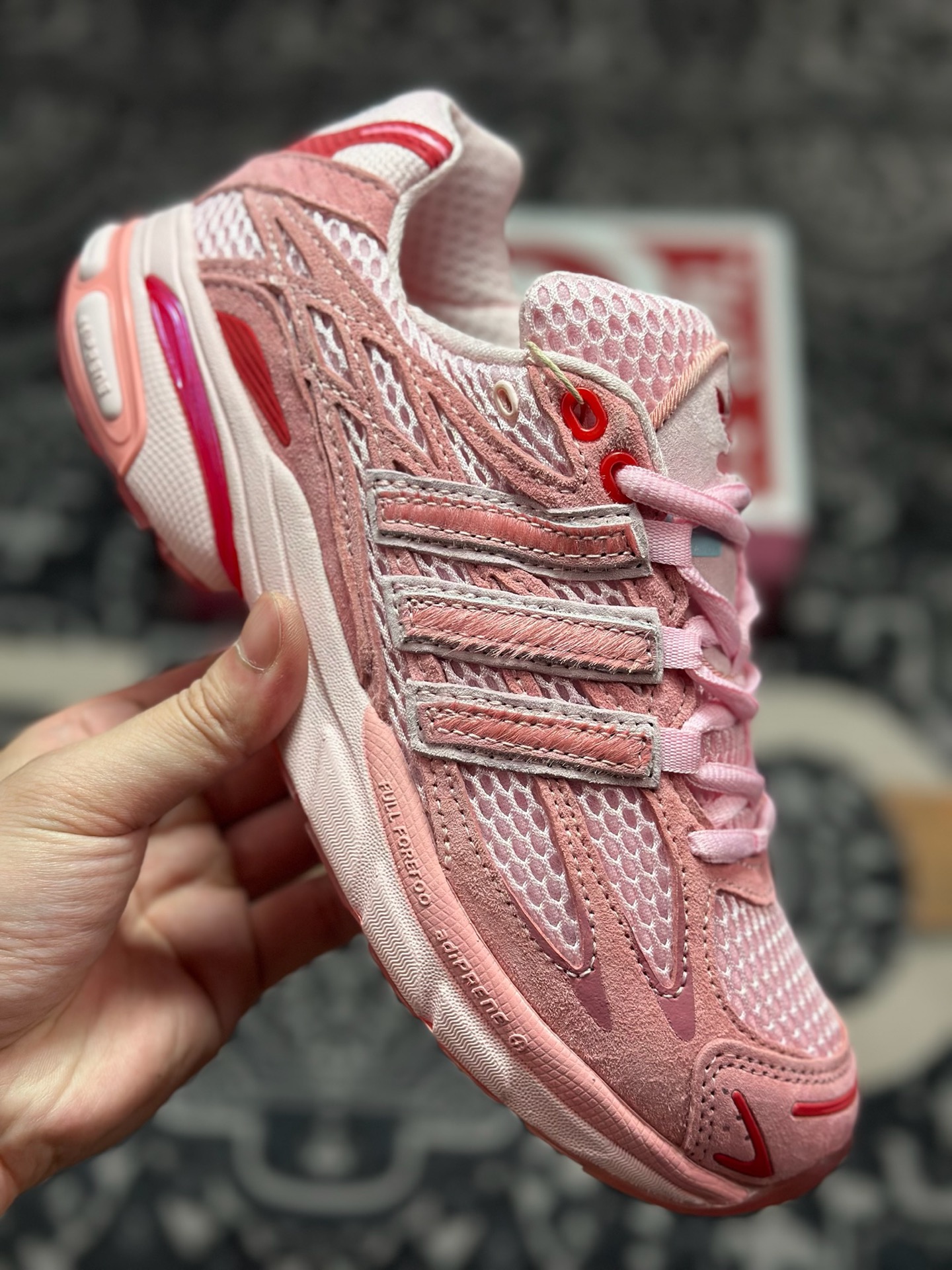 B320 Unheardof x AD Originals Adistar Cushion 粉红 复古前卫科技休闲运动老爹鞋 JS2974-Chinese UA Cheap High Quatity Brand Clothes Bags handbags Sneakers wholesale wholesaler seller from China Factory suppliers Fashion Clothing Shoes best Quality Beautiful Price B320 Unheardof x AD Originals Adistar Cushion 粉红 复古前卫科技休闲运动老爹鞋 JS2974