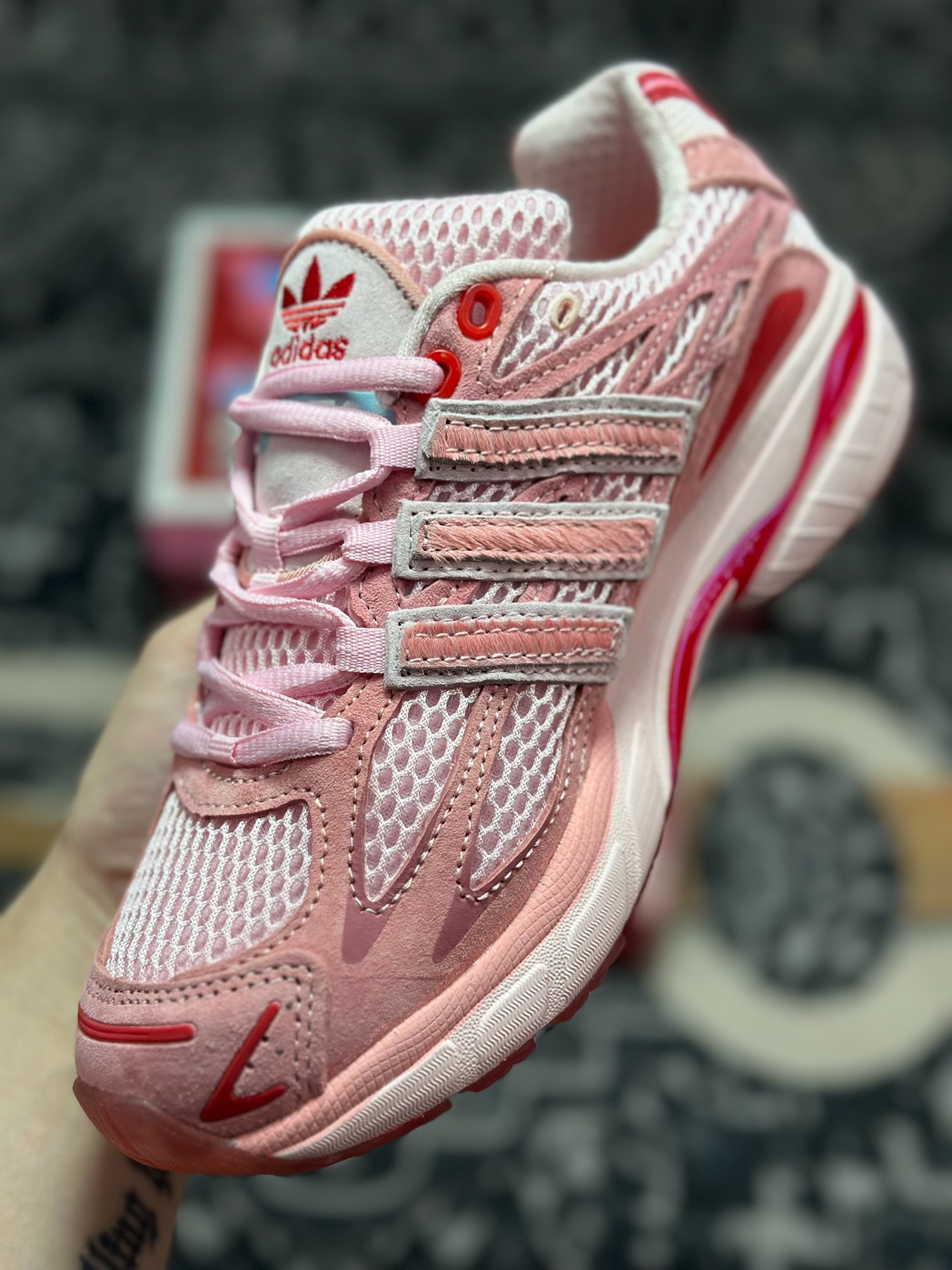 B320 Unheardof x AD Originals Adistar Cushion 粉红 复古前卫科技休闲运动老爹鞋 JS2974-Chinese UA Cheap High Quatity Brand Clothes Bags handbags Sneakers wholesale wholesaler seller from China Factory suppliers Fashion Clothing Shoes best Quality Beautiful Price B320 Unheardof x AD Originals Adistar Cushion 粉红 复古前卫科技休闲运动老爹鞋 JS2974