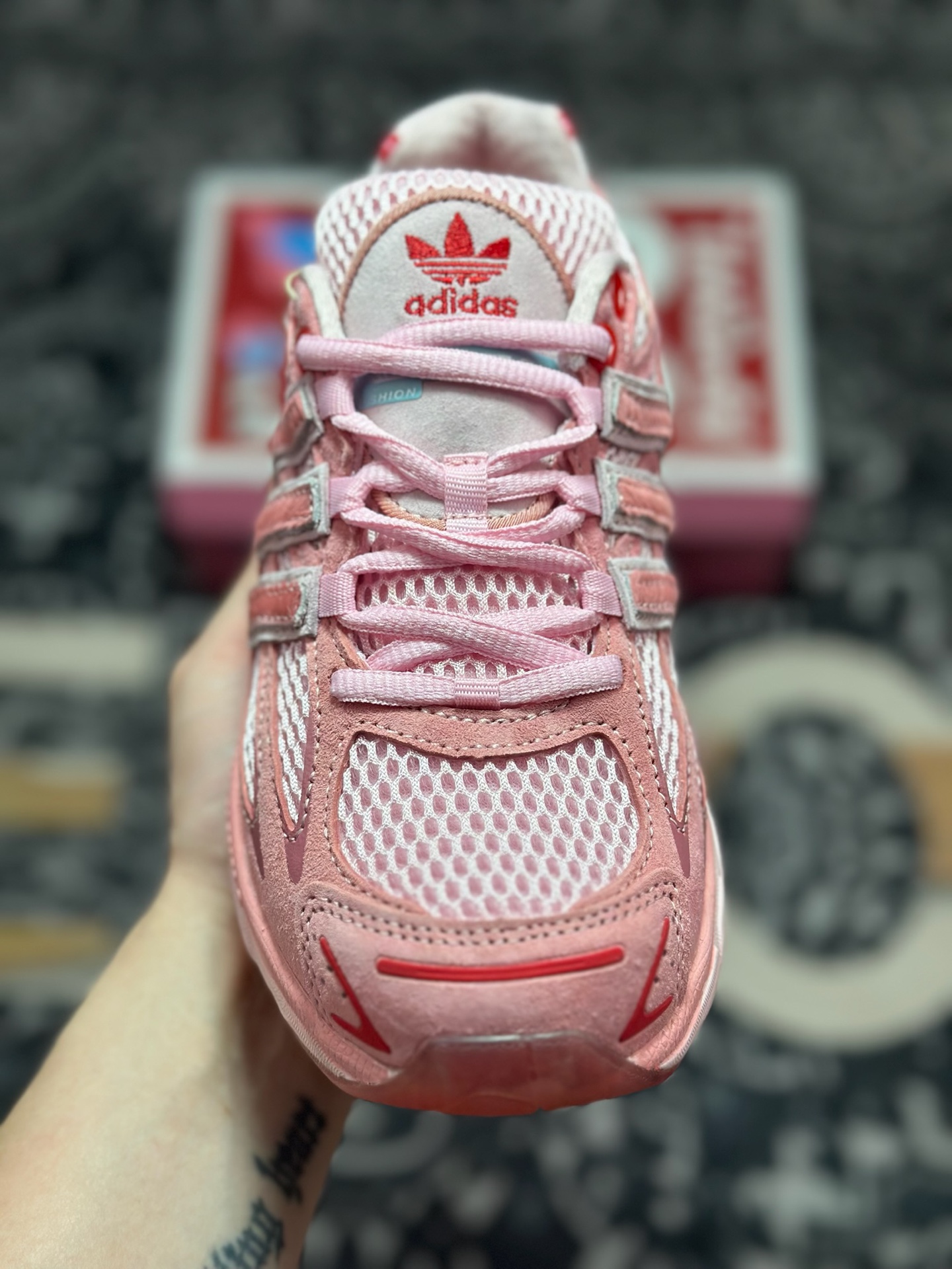 B320 Unheardof x AD Originals Adistar Cushion 粉红 复古前卫科技休闲运动老爹鞋 JS2974-Chinese UA Cheap High Quatity Brand Clothes Bags handbags Sneakers wholesale wholesaler seller from China Factory suppliers Fashion Clothing Shoes best Quality Beautiful Price B320 Unheardof x AD Originals Adistar Cushion 粉红 复古前卫科技休闲运动老爹鞋 JS2974