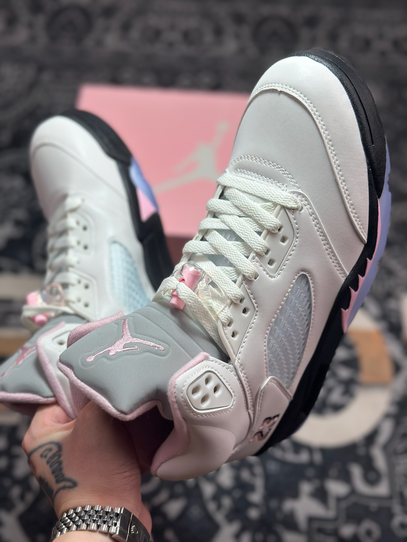 Jordan Air Jordan 5 ” Medium Soft Pink ” AJ5乔5 文化篮球鞋 HQ7978-102