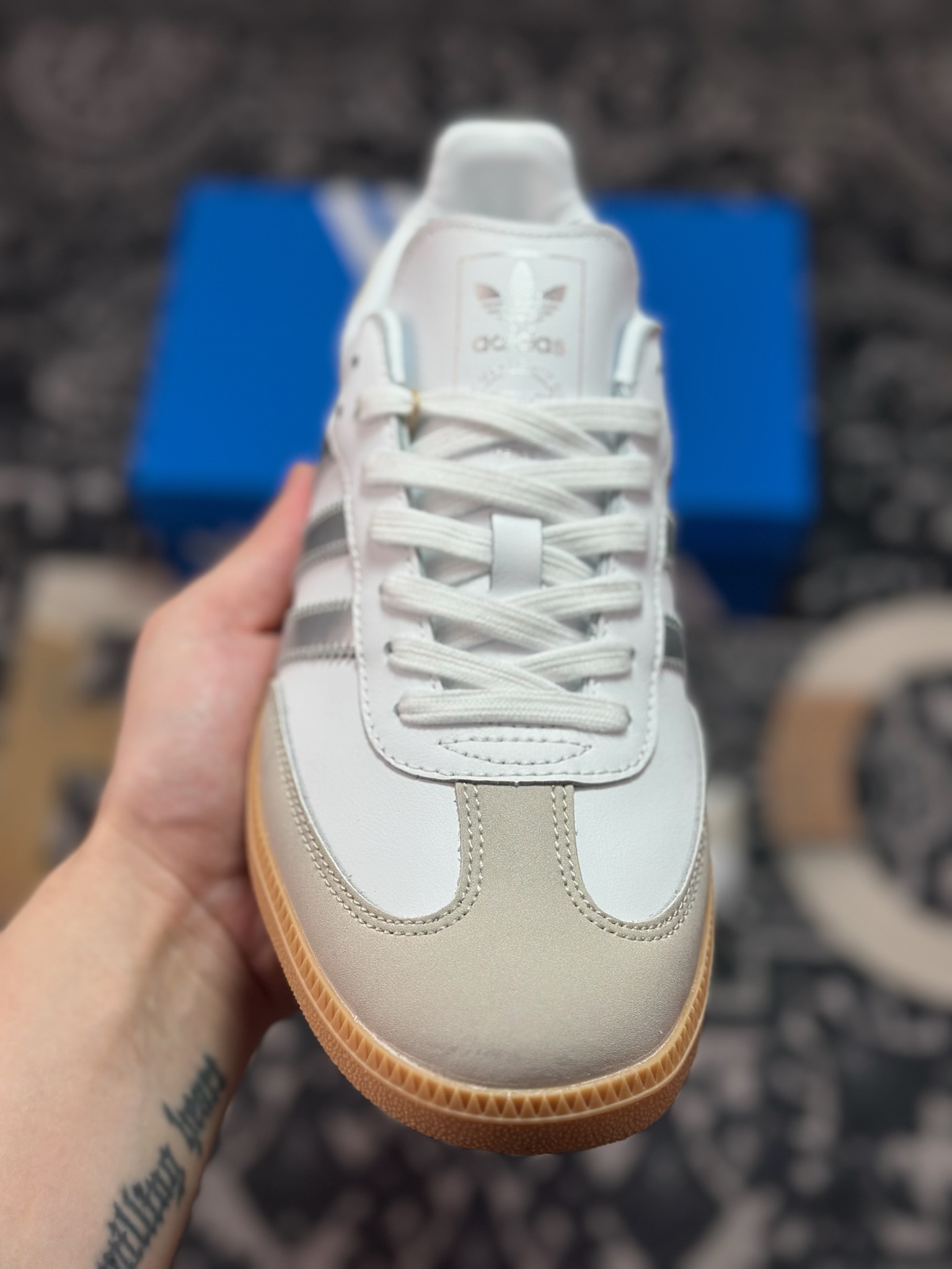 A460 adidoriginals Samba OG 米银白色 JI2725-Chinese UA Cheap High Quatity Brand Clothes Bags handbags Sneakers wholesale wholesaler seller from China Factory suppliers Fashion Clothing Shoes best Quality Beautiful Price A460 adidoriginals Samba OG 米银白色 JI2725