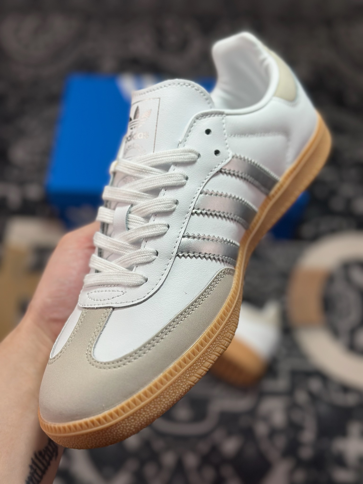 A460 adidoriginals Samba OG 米银白色 JI2725-Chinese UA Cheap High Quatity Brand Clothes Bags handbags Sneakers wholesale wholesaler seller from China Factory suppliers Fashion Clothing Shoes best Quality Beautiful Price A460 adidoriginals Samba OG 米银白色 JI2725