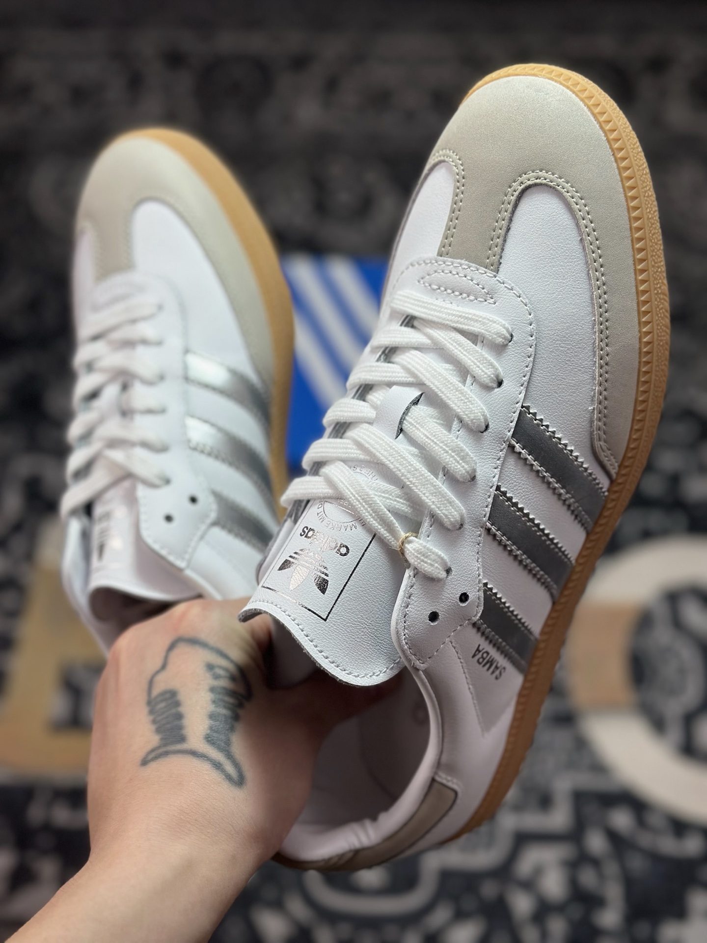 A460 adidoriginals Samba OG 米银白色 JI2725-Chinese UA Cheap High Quatity Brand Clothes Bags handbags Sneakers wholesale wholesaler seller from China Factory suppliers Fashion Clothing Shoes best Quality Beautiful Price A460 adidoriginals Samba OG 米银白色 JI2725