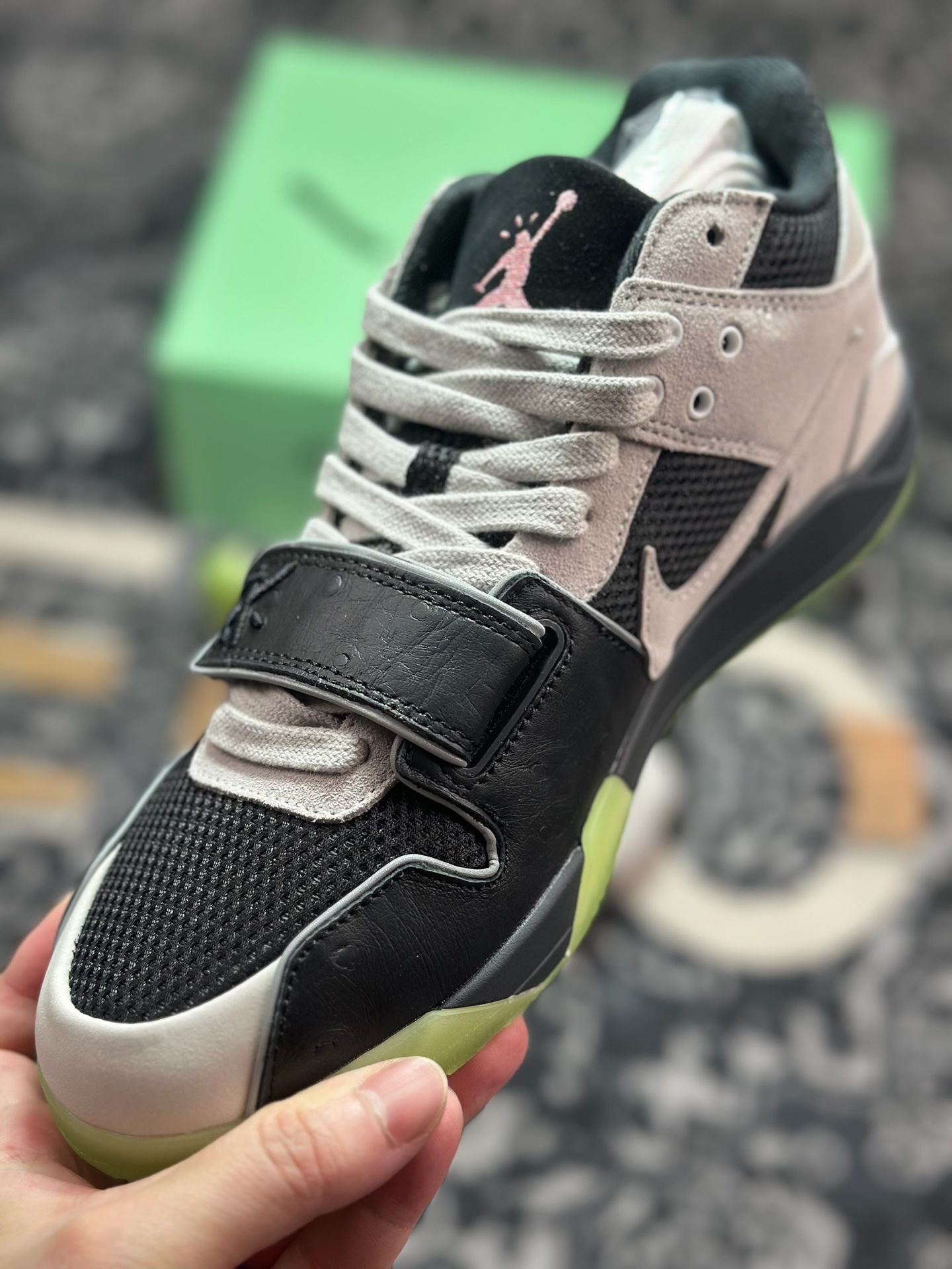 优选  纯原版本 Travis Scott x Air Jordan Executive The Check 联名款复古文化篮球鞋 IH7971-001