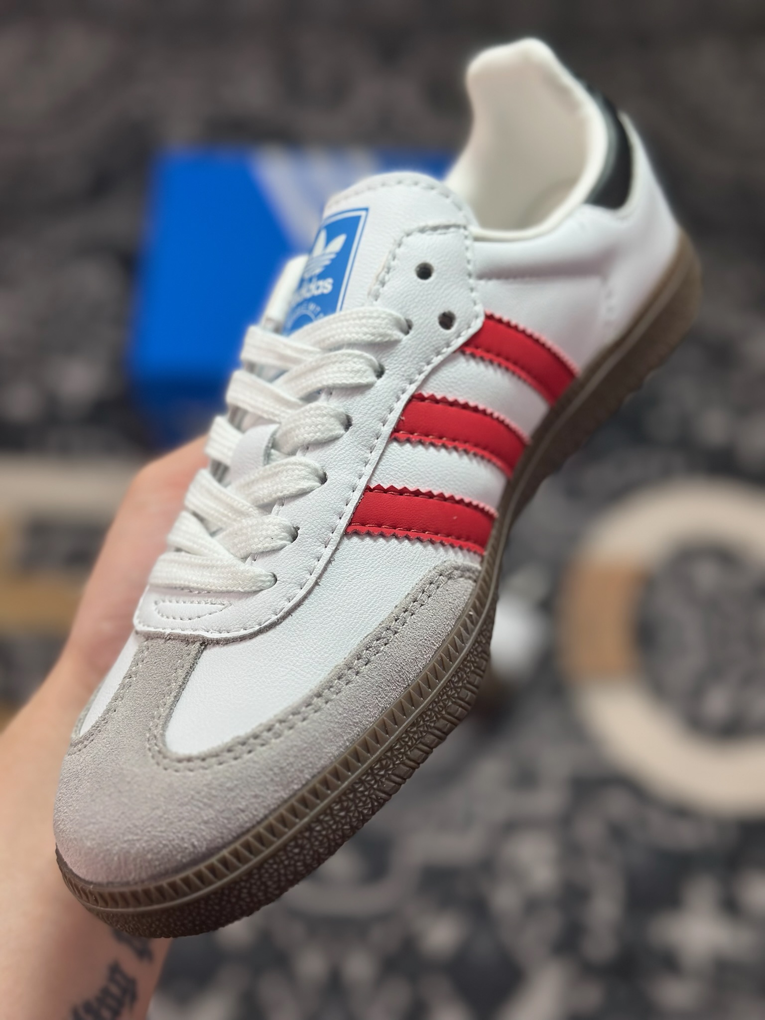 A410 adidoriginals SAMBA OG 气泡水母 可可小猫 白红 B75806-Chinese UA Cheap High Quatity Brand Clothes Bags handbags Sneakers wholesale wholesaler seller from China Factory suppliers Fashion Clothing Shoes best Quality Beautiful Price A410 adidoriginals SAMBA OG 气泡水母 可可小猫 白红 B75806