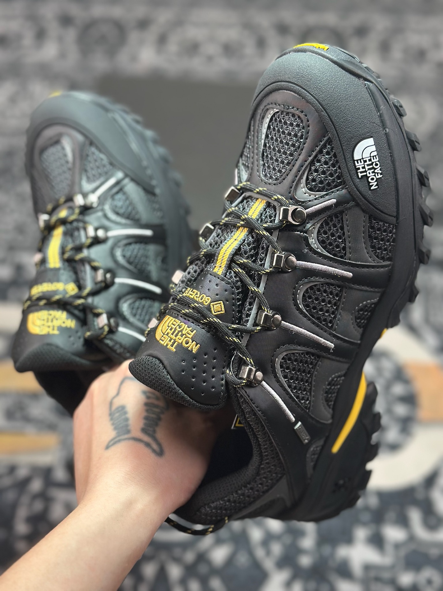 B320  北面THE NORTH FACE Hedgehog系列 网布 舒适 防滑耐磨防水透气抓地 低帮 徒步鞋 NF0A8ADUKT0-095