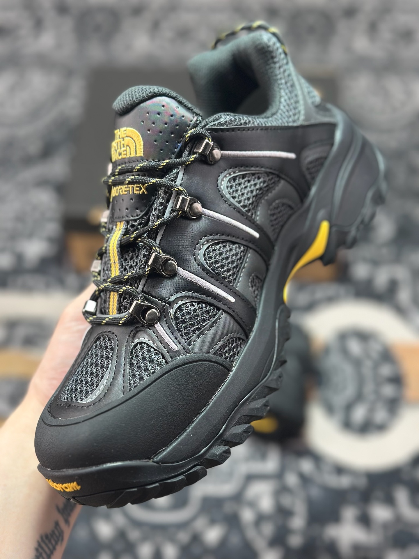 B320  北面THE NORTH FACE Hedgehog系列 网布 舒适 防滑耐磨防水透气抓地 低帮 徒步鞋 NF0A8ADUKT0-095