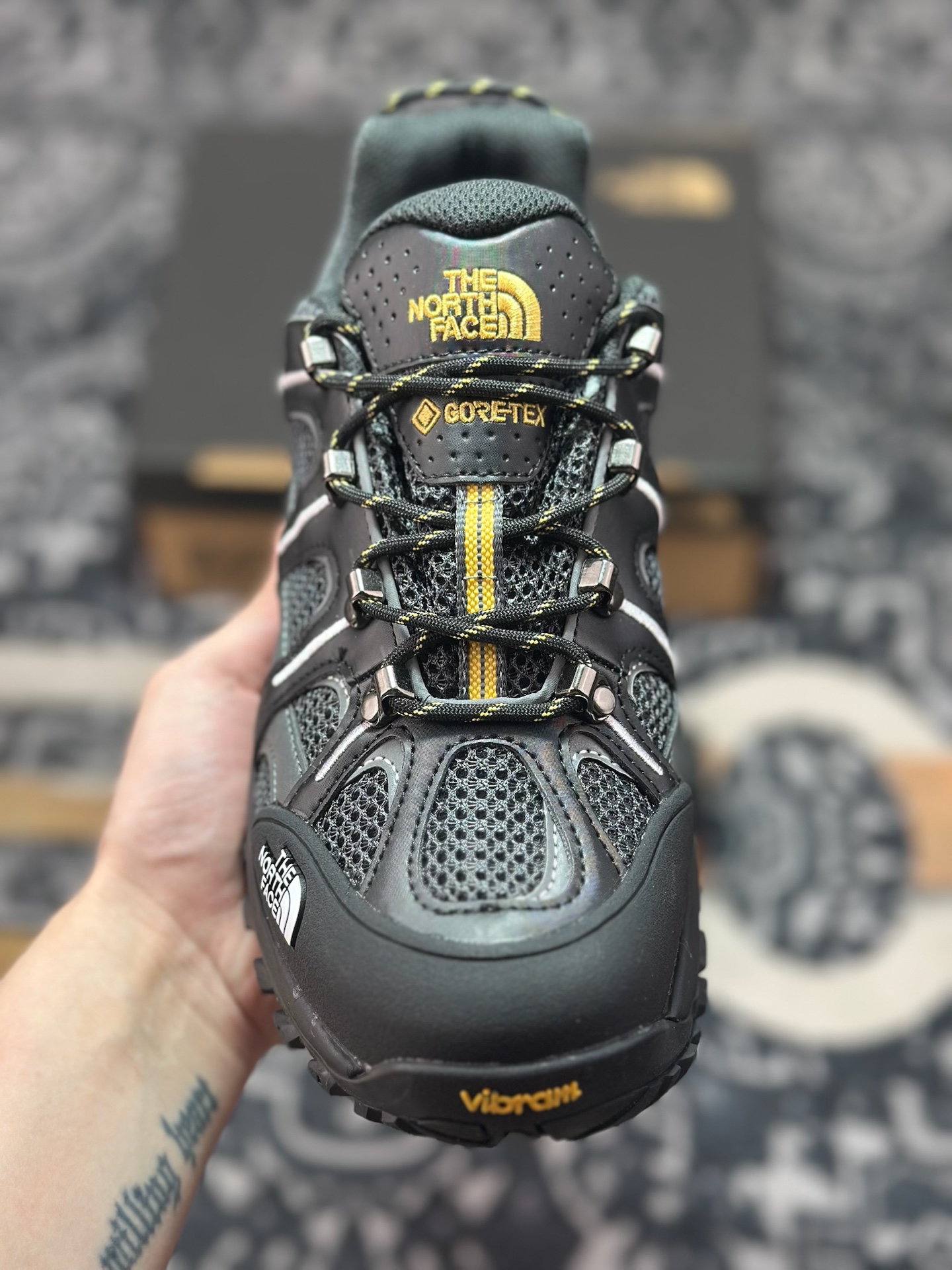 B320  北面THE NORTH FACE Hedgehog系列 网布 舒适 防滑耐磨防水透气抓地 低帮 徒步鞋 NF0A8ADUKT0-095