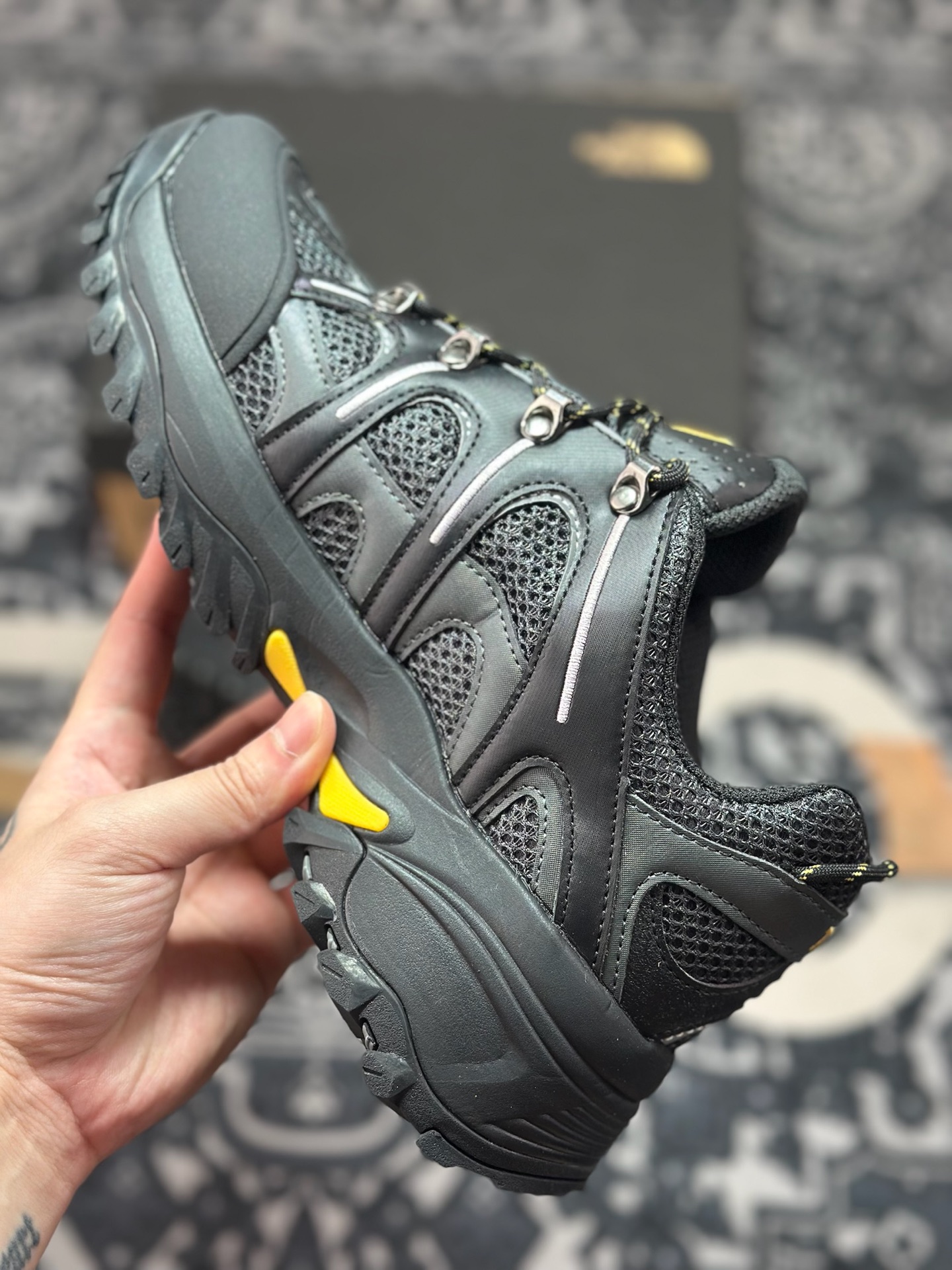 B320  北面THE NORTH FACE Hedgehog系列 网布 舒适 防滑耐磨防水透气抓地 低帮 徒步鞋 NF0A8ADUKT0-095