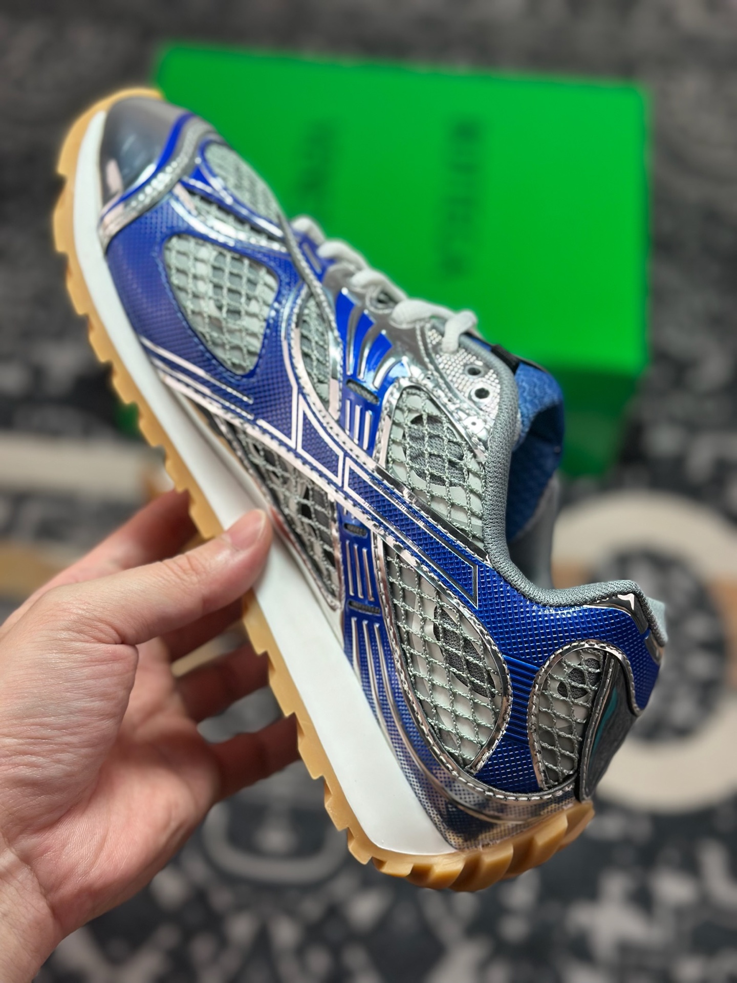 B600 Bottega Veneta葆蝶家 Orbit 织物 圆头系带跑鞋 此-Chinese UA Cheap High Quatity Brand Clothes Bags handbags Sneakers wholesale wholesaler seller from China Factory suppliers Fashion Clothing Shoes best Quality Beautiful Price B600 Bottega Veneta葆蝶家 Orbit 织物 圆头系带跑鞋 此