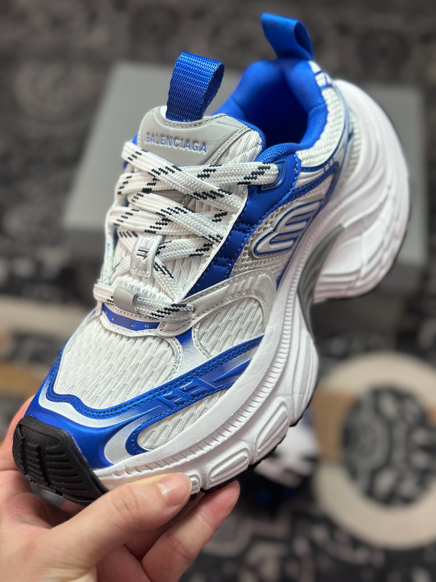 C740 巴黎世家BALENCIAGA Cargo Sneaker 10XL船型系列低帮复古阔型厚底底姥爹风潮流百搭休闲运动鞋“白蓝做旧”815853 W2MV2 0125 6XL-Chinese UA Cheap High Quatity Brand Clothes Bags handbags Sneakers wholesale wholesaler seller from China Factory suppliers Fashion Clothing Shoes best Quality Beautiful Price C740 巴黎世家BALENCIAGA Cargo Sneaker 10XL船型系列低帮复古阔型厚底底姥爹风潮流百搭休闲运动鞋“白蓝做旧”815853 W2MV2 0125 6XL