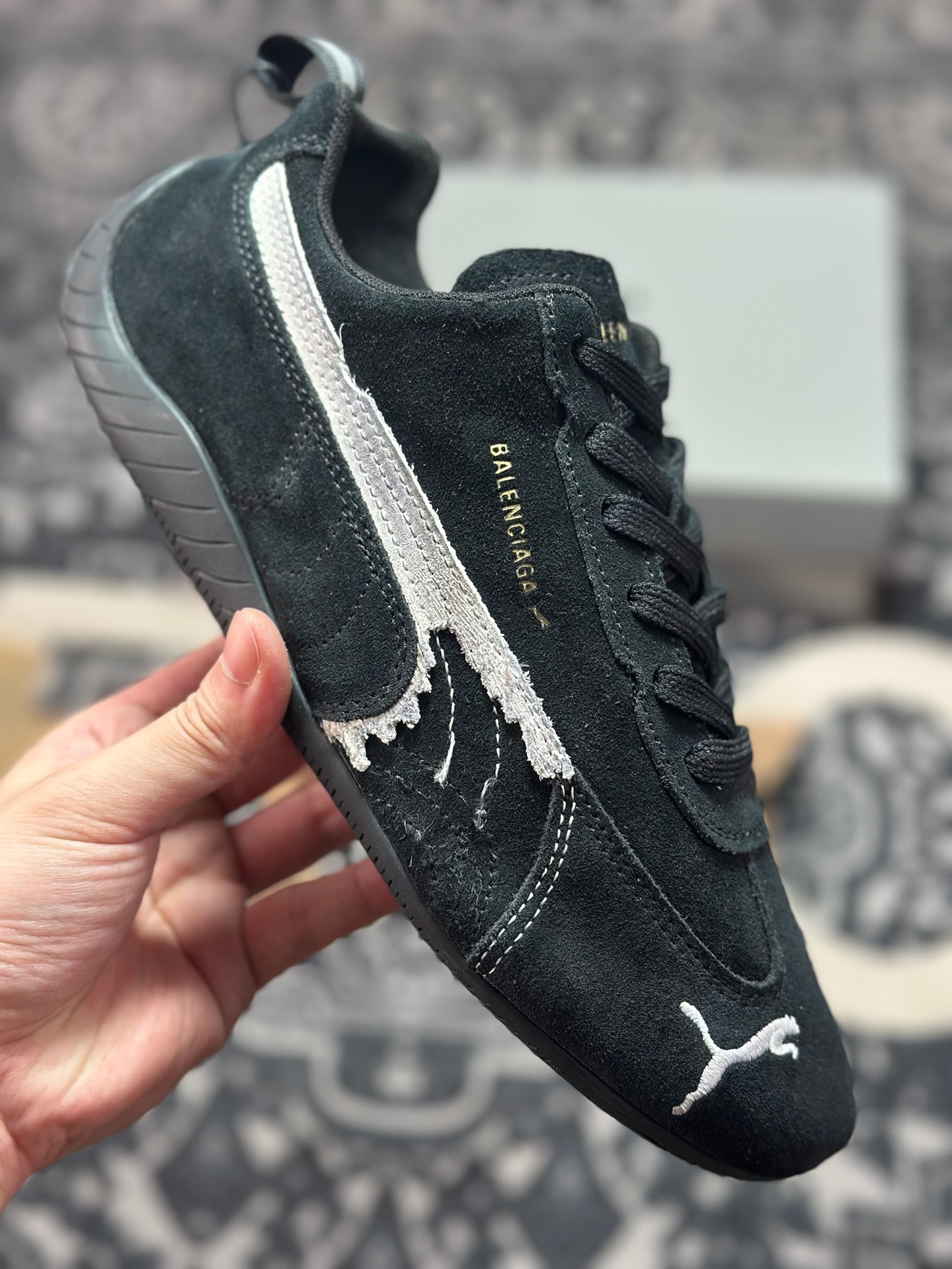 优选 原装级别Balenciaga x Puma 彪马 Speedcat 巴黎世家联名款低帮休闲鞋 406519-02