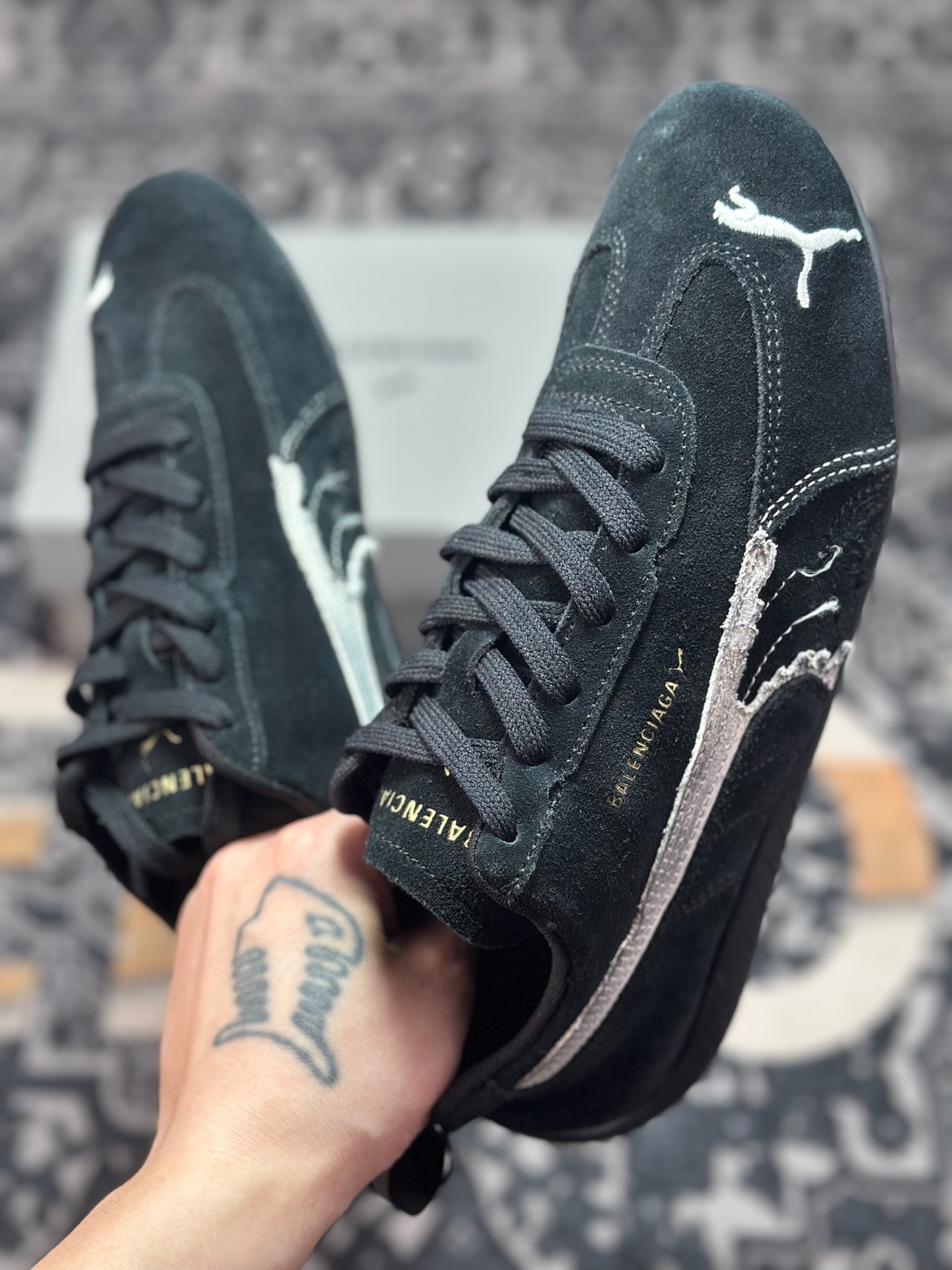 优选 原装级别Balenciaga x Puma 彪马 Speedcat 巴黎世家联名款低帮休闲鞋 406519-02