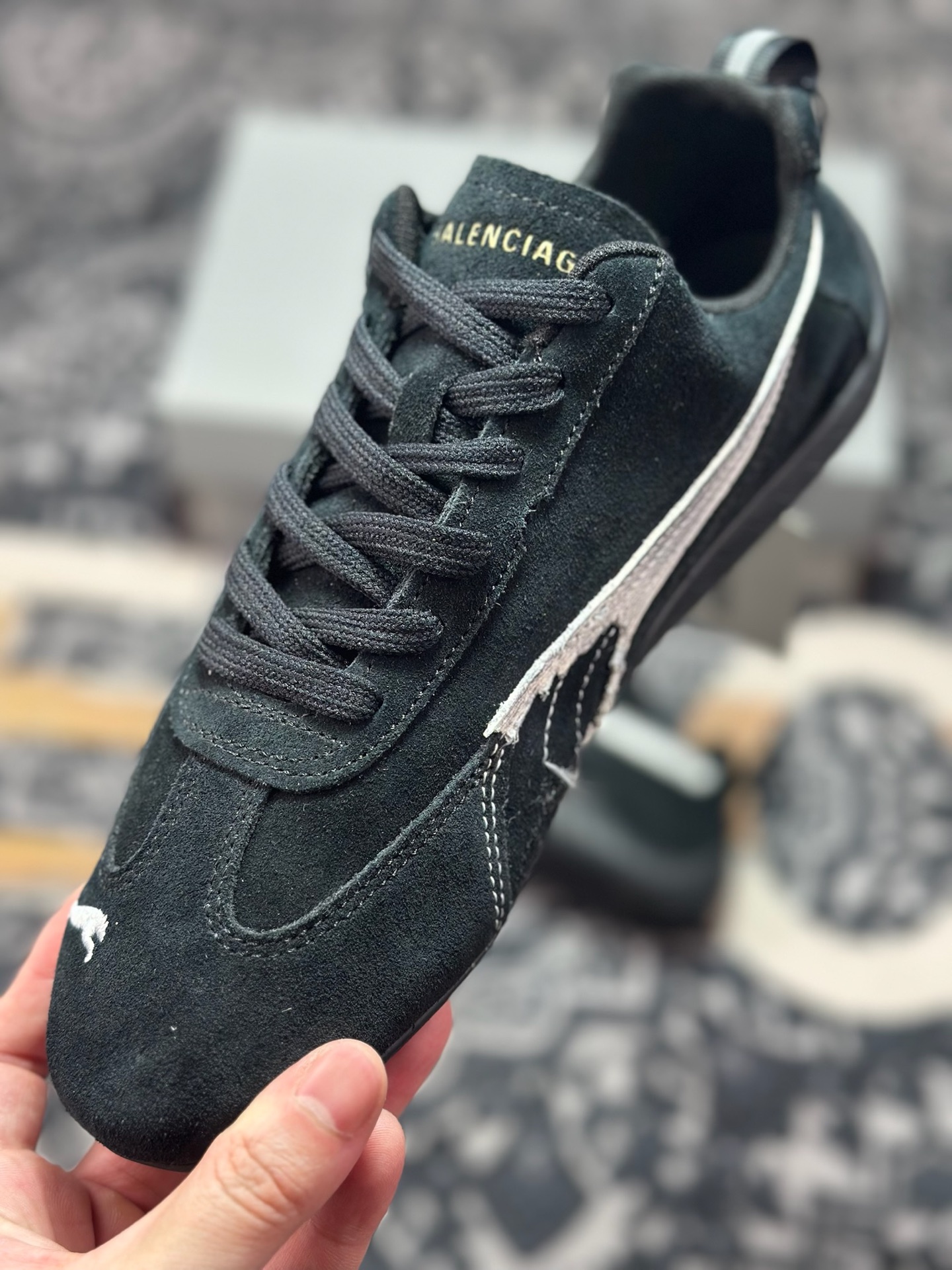 优选 原装级别Balenciaga x Puma 彪马 Speedcat 巴黎世家联名款低帮休闲鞋 406519-02
