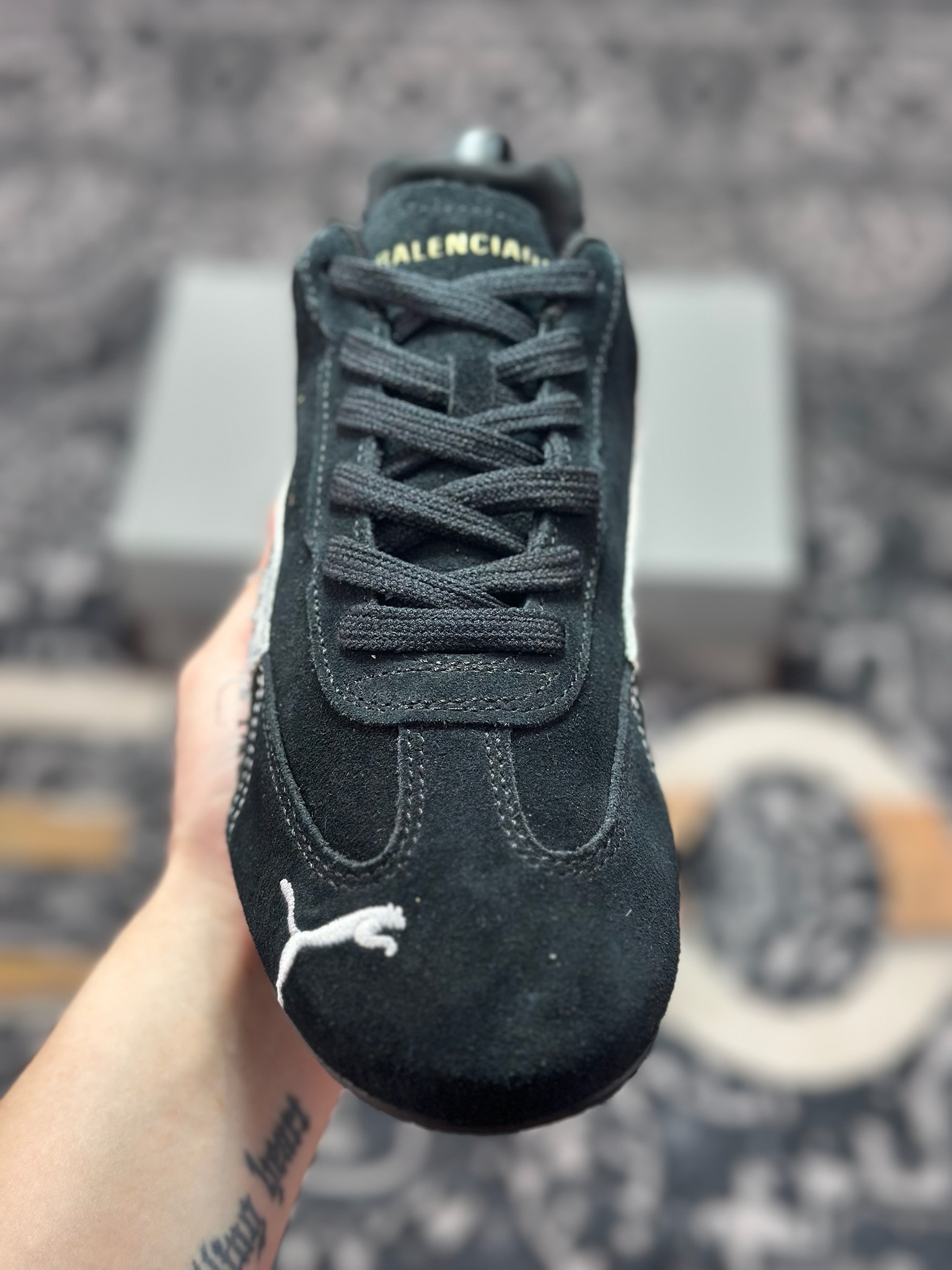 优选 原装级别Balenciaga x Puma 彪马 Speedcat 巴黎世家联名款低帮休闲鞋 406519-02