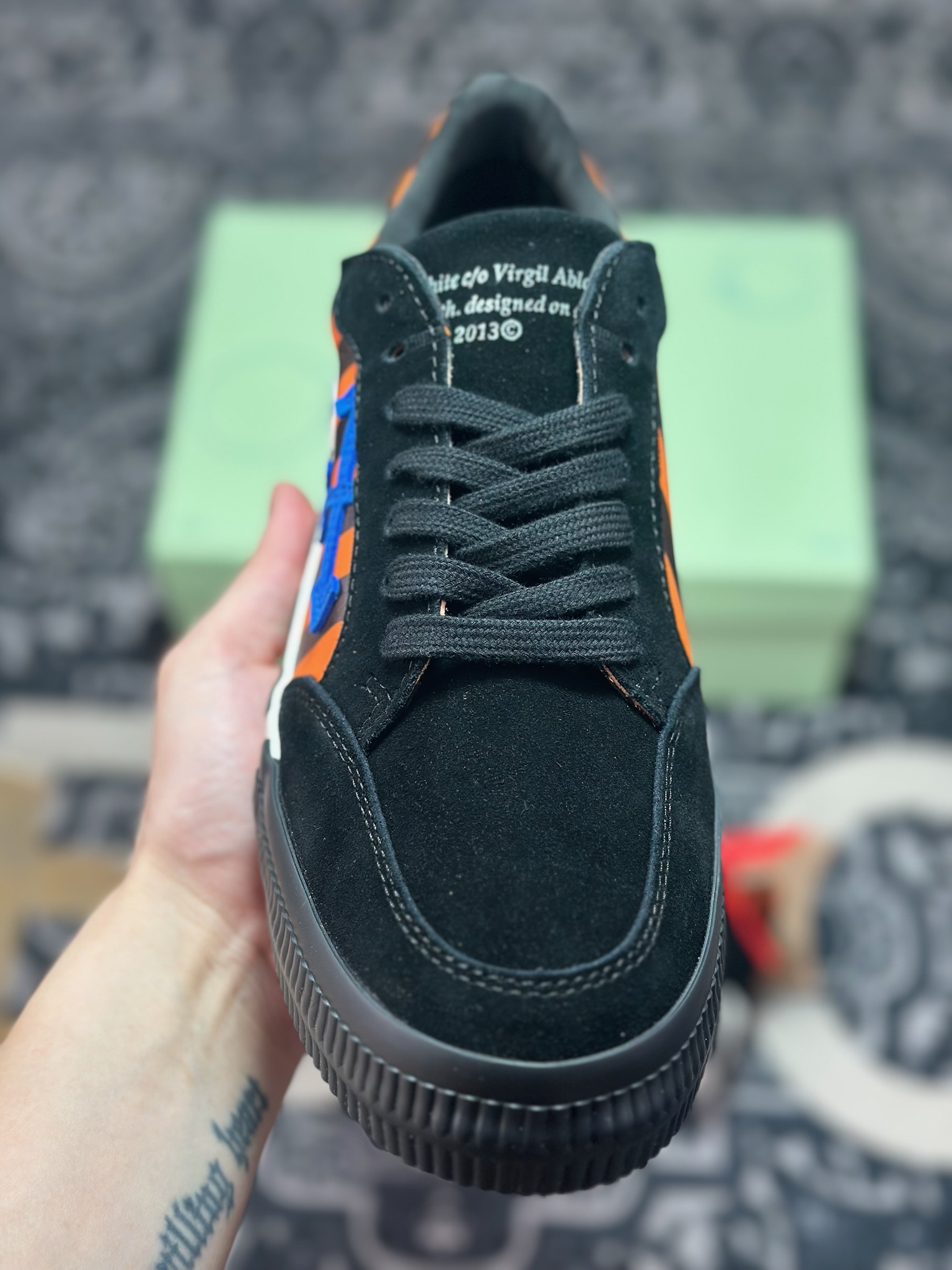 原装级别 OFF-WHITE GYM SHOES LOVERS 舒适百搭防滑耐磨低帮帆布鞋
