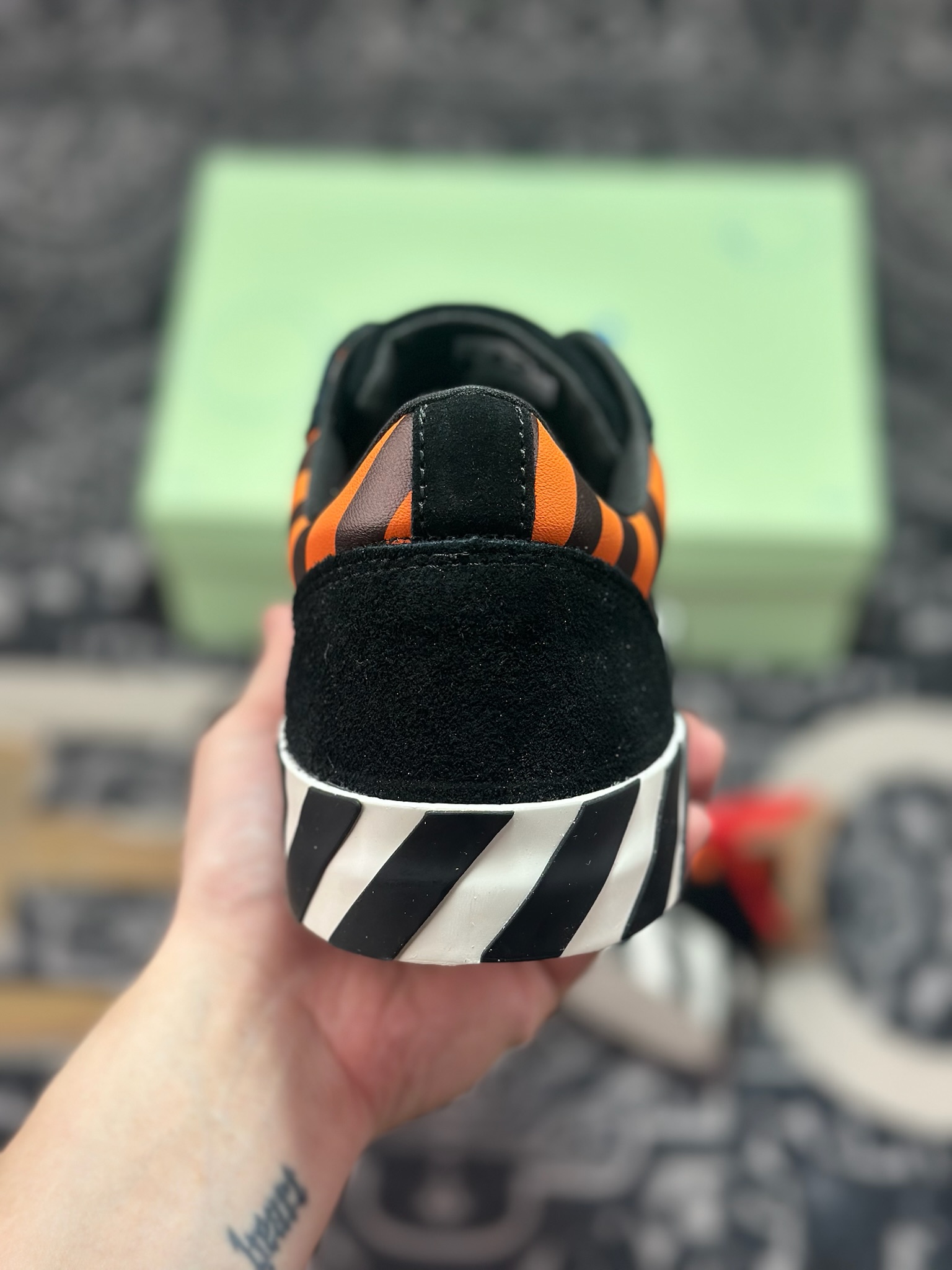 原装级别 OFF-WHITE GYM SHOES LOVERS 舒适百搭防滑耐磨低帮帆布鞋