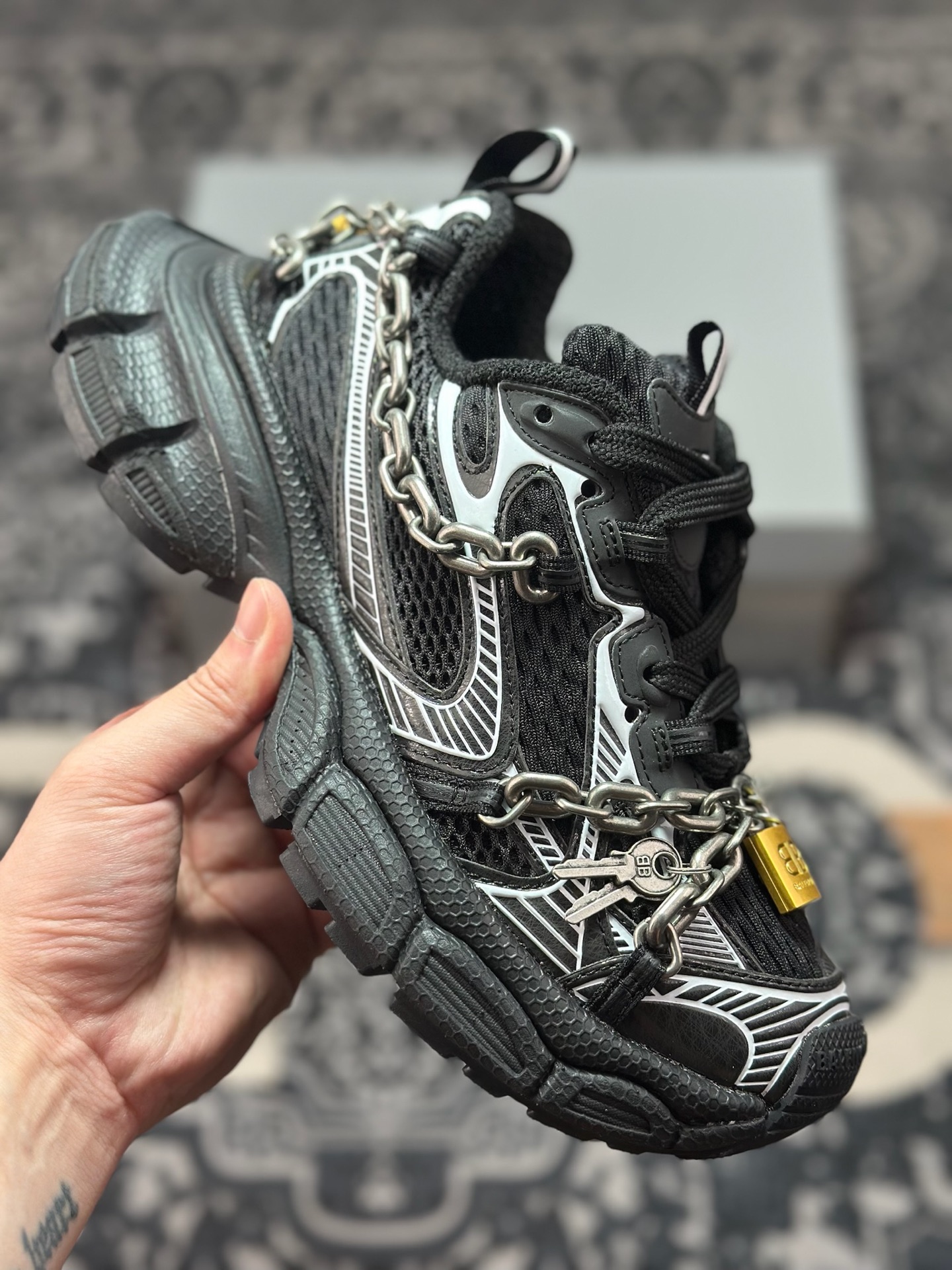 优选 原装级别 Balenciaga 巴黎世家 3XL Chain 锁链款 复古老爹鞋 巴黎世家十代