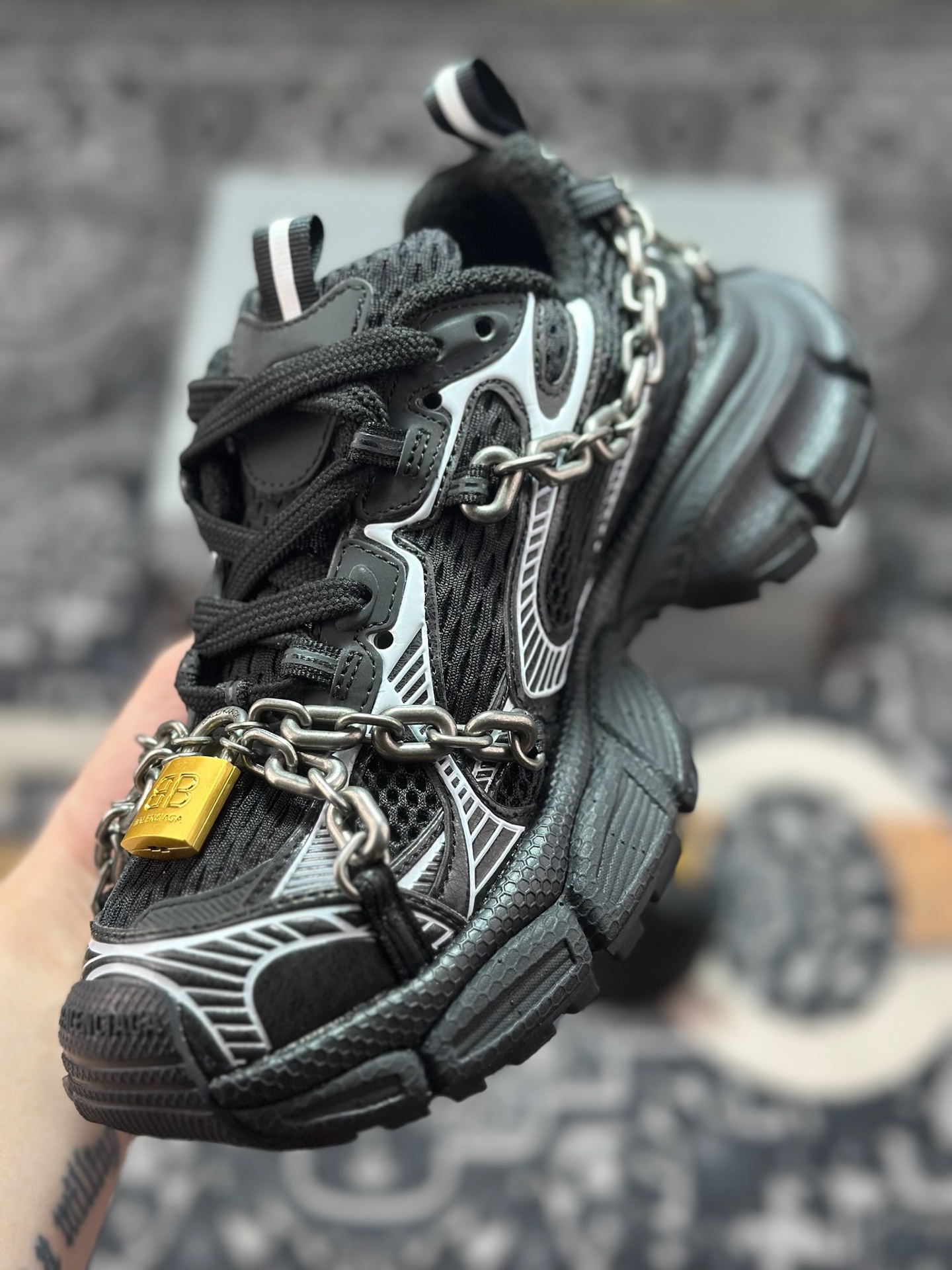 优选 原装级别 Balenciaga 巴黎世家 3XL Chain 锁链款 复古老爹鞋 巴黎世家十代