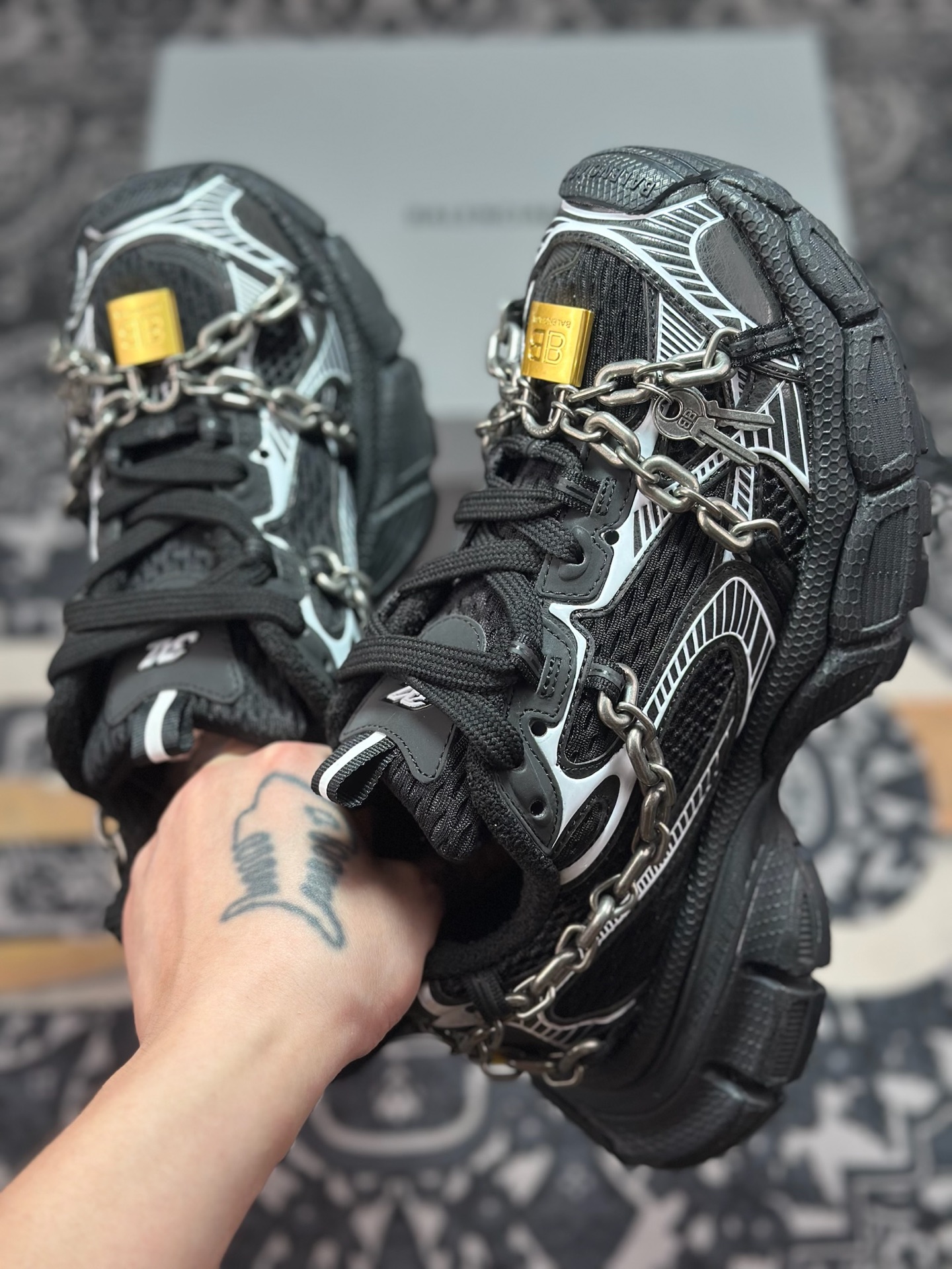 优选 原装级别 Balenciaga 巴黎世家 3XL Chain 锁链款 复古老爹鞋 巴黎世家十代