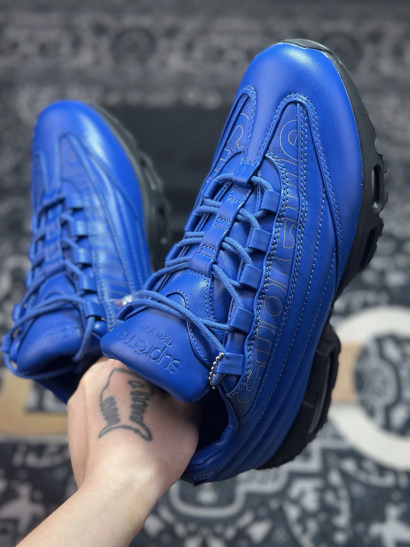 优选 原装级别 纯原 Supreme x NK Air Max 95 LUX 联名款 气垫跑鞋 CI0999-400