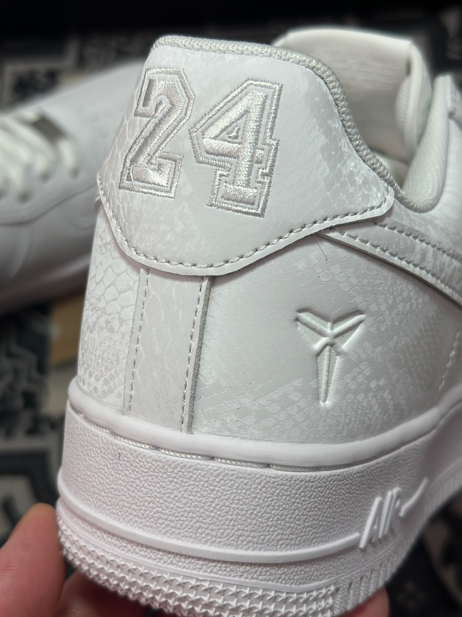 A8220 优选 原装级别 Nike Air Force 1 Low Kobe Forever White 白色  IB0018-100