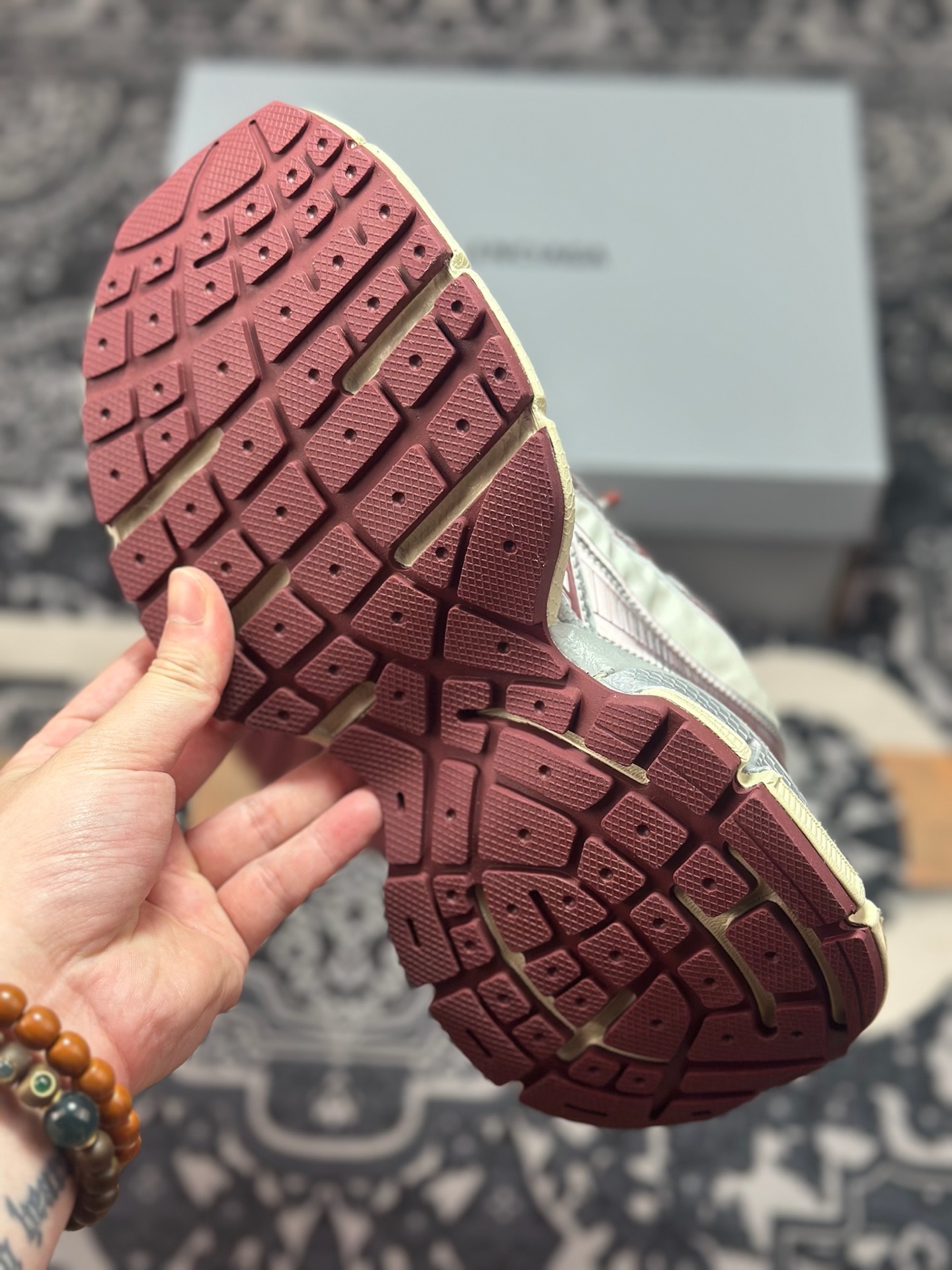 优选 原装级别 BALENCIAGA 3XL Sneakers 3+系列巴黎世家低帮复古阔型底姥爹风潮流百搭休闲慢跑鞋“网织浅灰银枣红” 734733 W3XNY 1100