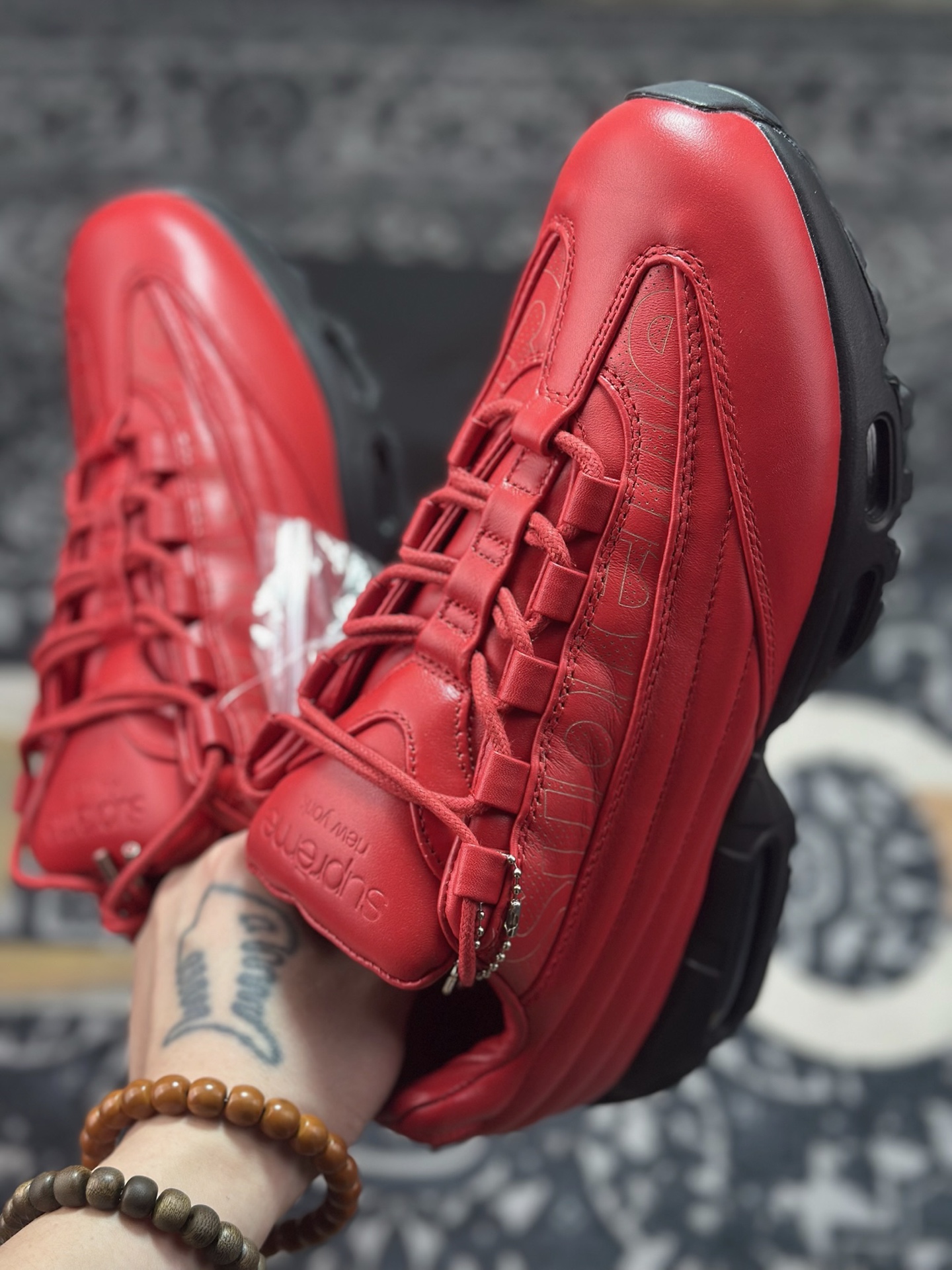 优选 原装级别 纯原 Supreme x NK Air Max 95 LUX 联名款 气垫跑鞋 CI0999-600