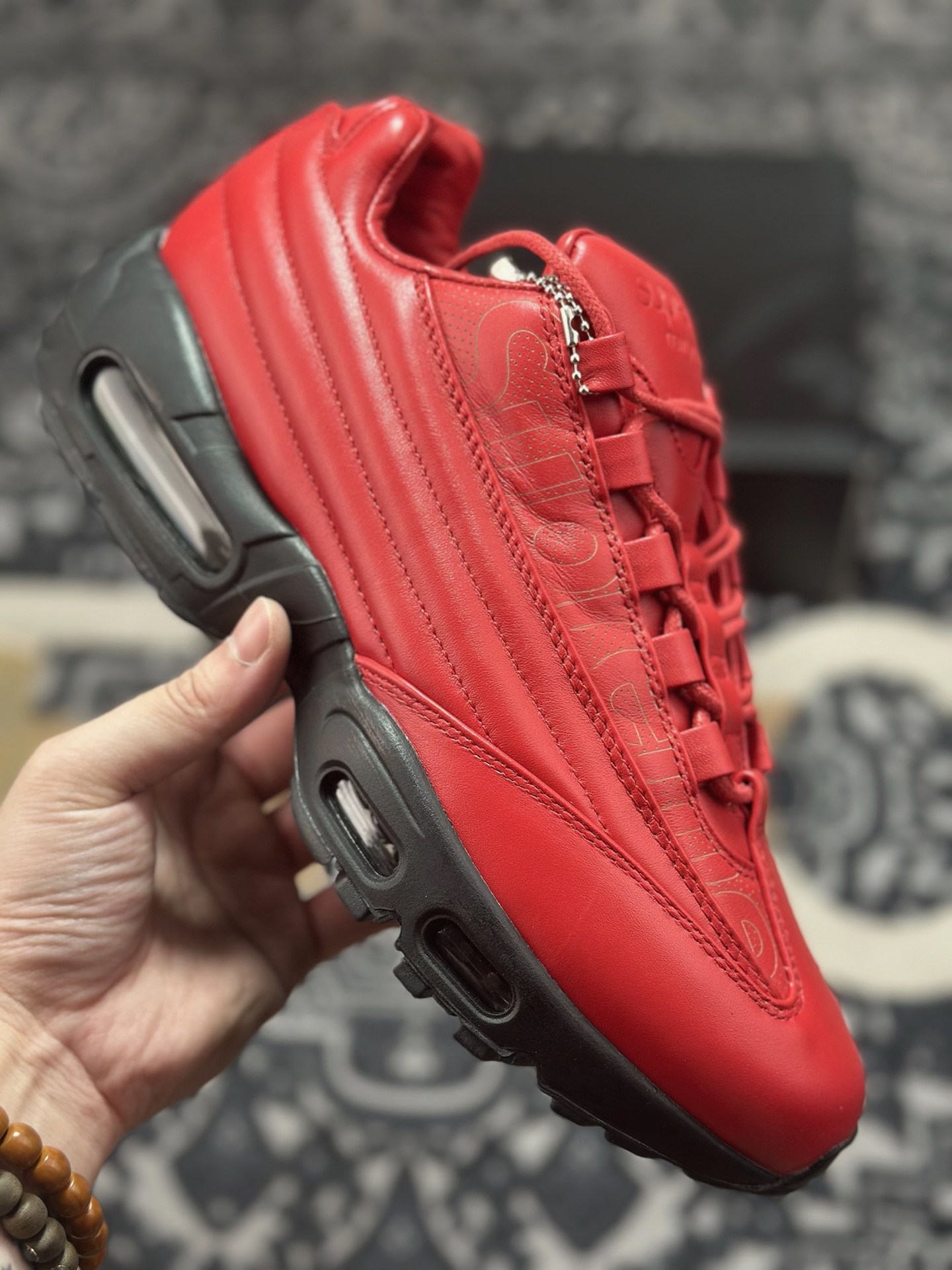 优选 原装级别 纯原 Supreme x NK Air Max 95 LUX 联名款 气垫跑鞋 CI0999-600