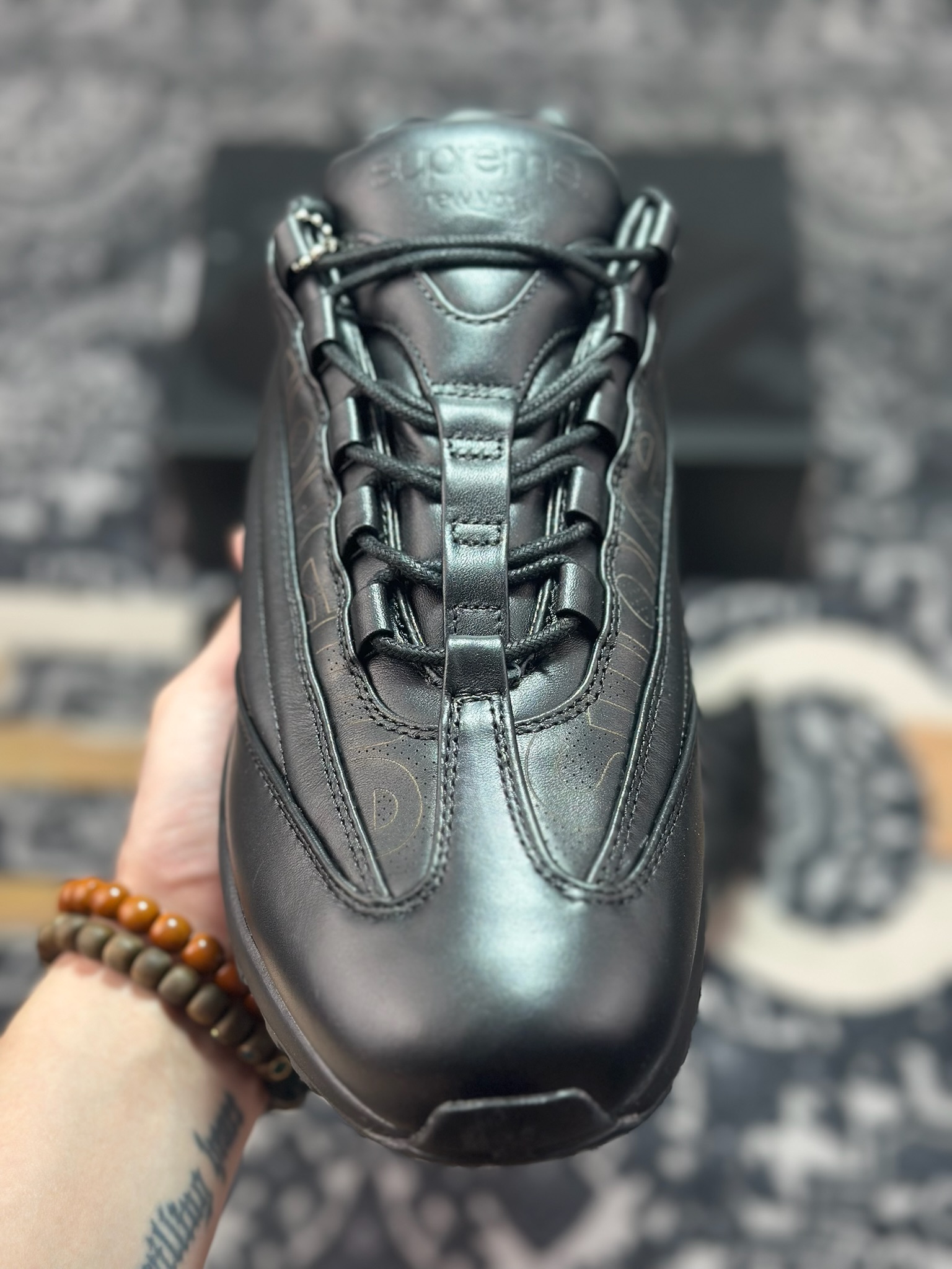 优选 原装级别 纯原 Supreme x NK Air Max 95 LUX 联名款 气垫跑鞋 CI0999-001