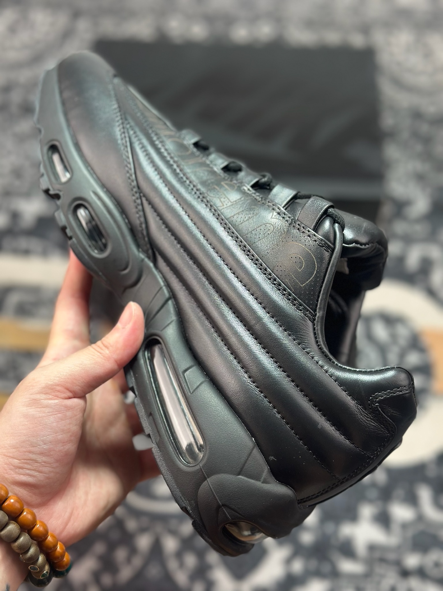 优选 原装级别 纯原 Supreme x NK Air Max 95 LUX 联名款 气垫跑鞋 CI0999-001