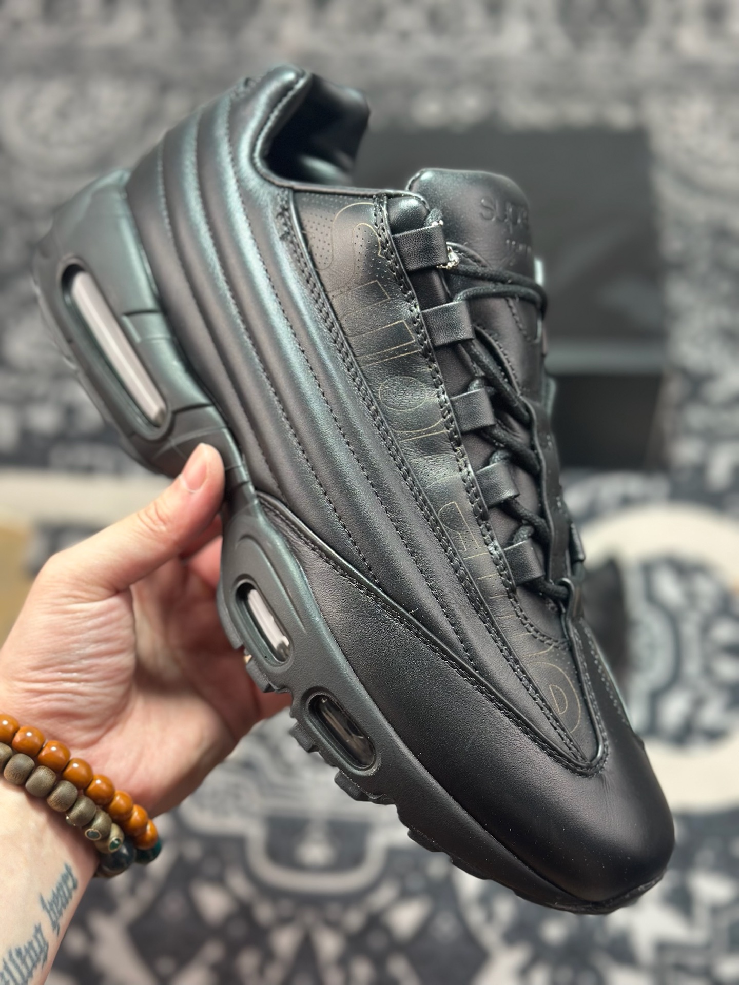 优选 原装级别 纯原 Supreme x NK Air Max 95 LUX 联名款 气垫跑鞋 CI0999-001