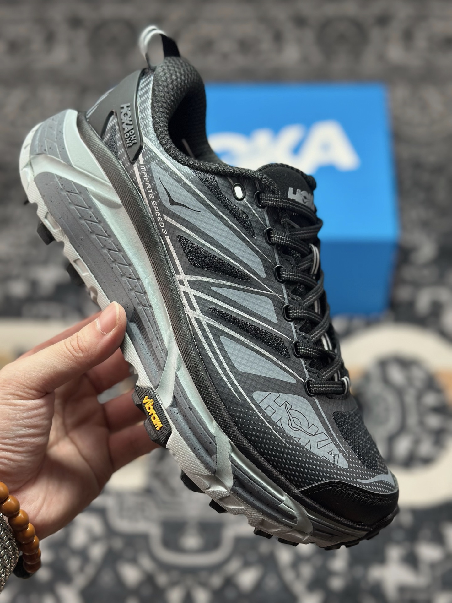 原装级别Hoka Mafate Speed Three 2 玛法特 超轻厚底轻量山地跑步鞋 1126851