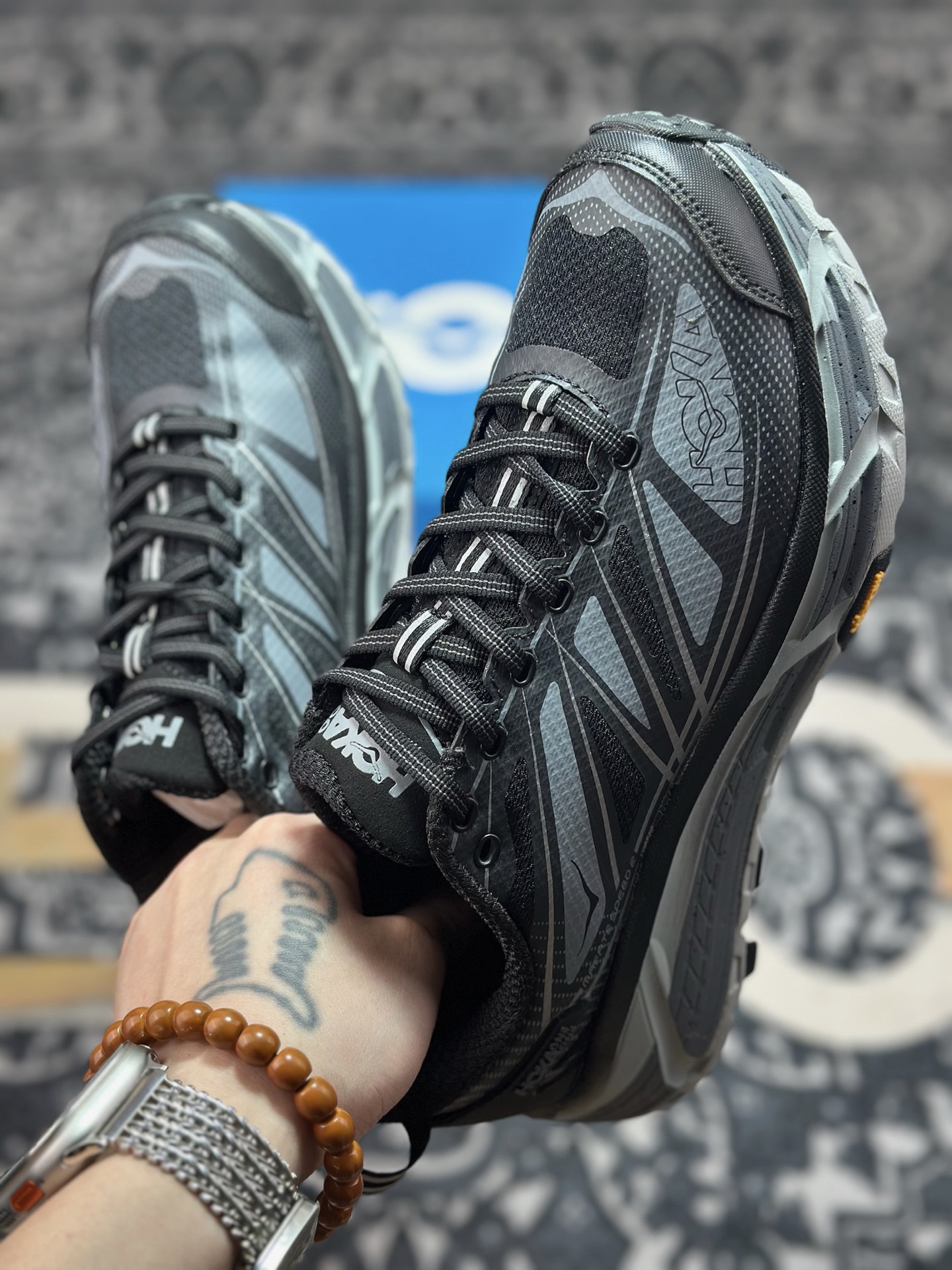 原装级别Hoka Mafate Speed Three 2 玛法特 超轻厚底轻量山地跑步鞋 1126851