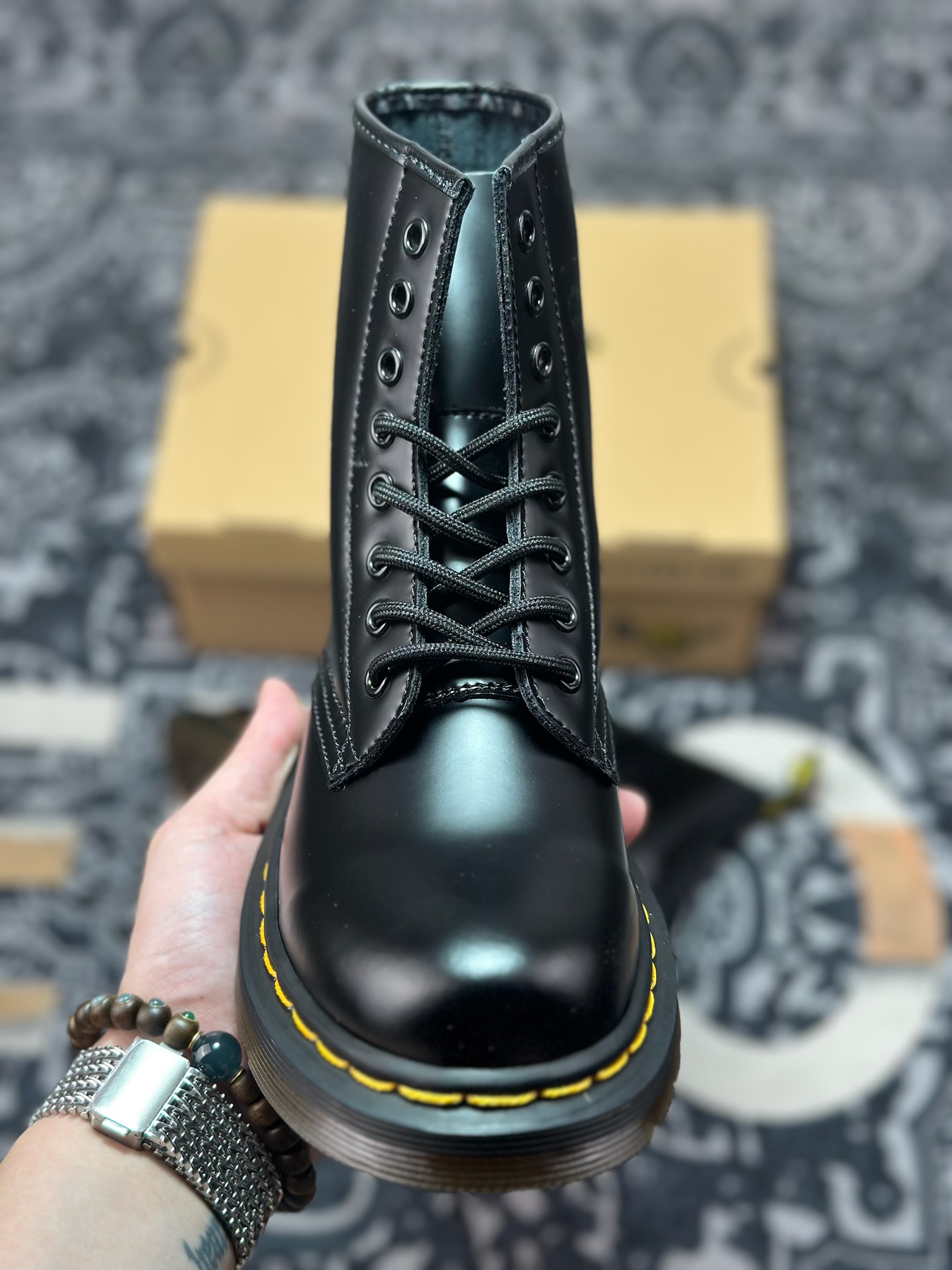 原厂级别 新货Dr.Martens 马汀博士经典款 马丁靴系列 哑光面 黑色硬皮