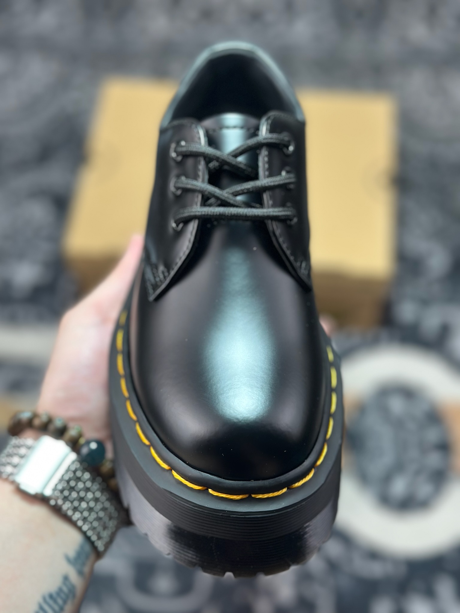 原厂级别 新货Dr.Martens 马汀博士经典款 厚底马丁靴系列 黑色硬皮
