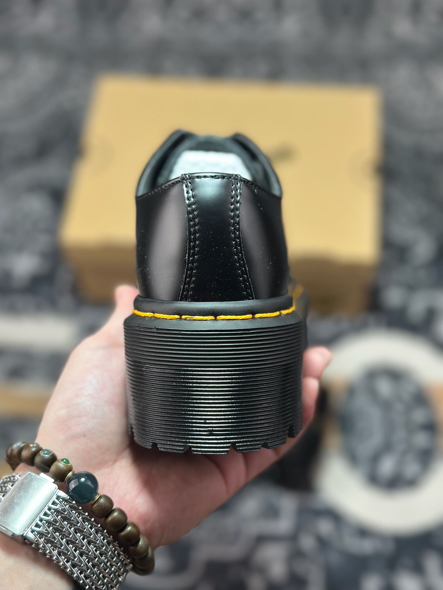 原厂级别 新货Dr.Martens 马汀博士经典款 厚底马丁靴系列 黑色硬皮