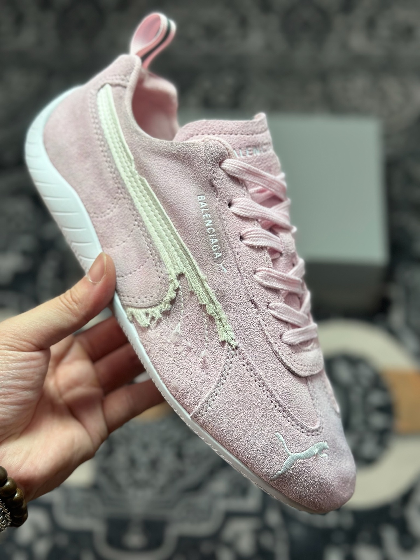 优选 原装级别Balenciaga x Puma 彪马 Speedcat 巴黎世家联名款低帮休闲鞋 406519-02