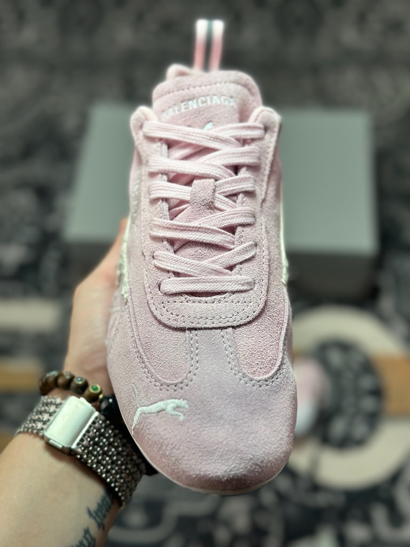 优选 原装级别Balenciaga x Puma 彪马 Speedcat 巴黎世家联名款低帮休闲鞋 406519-02