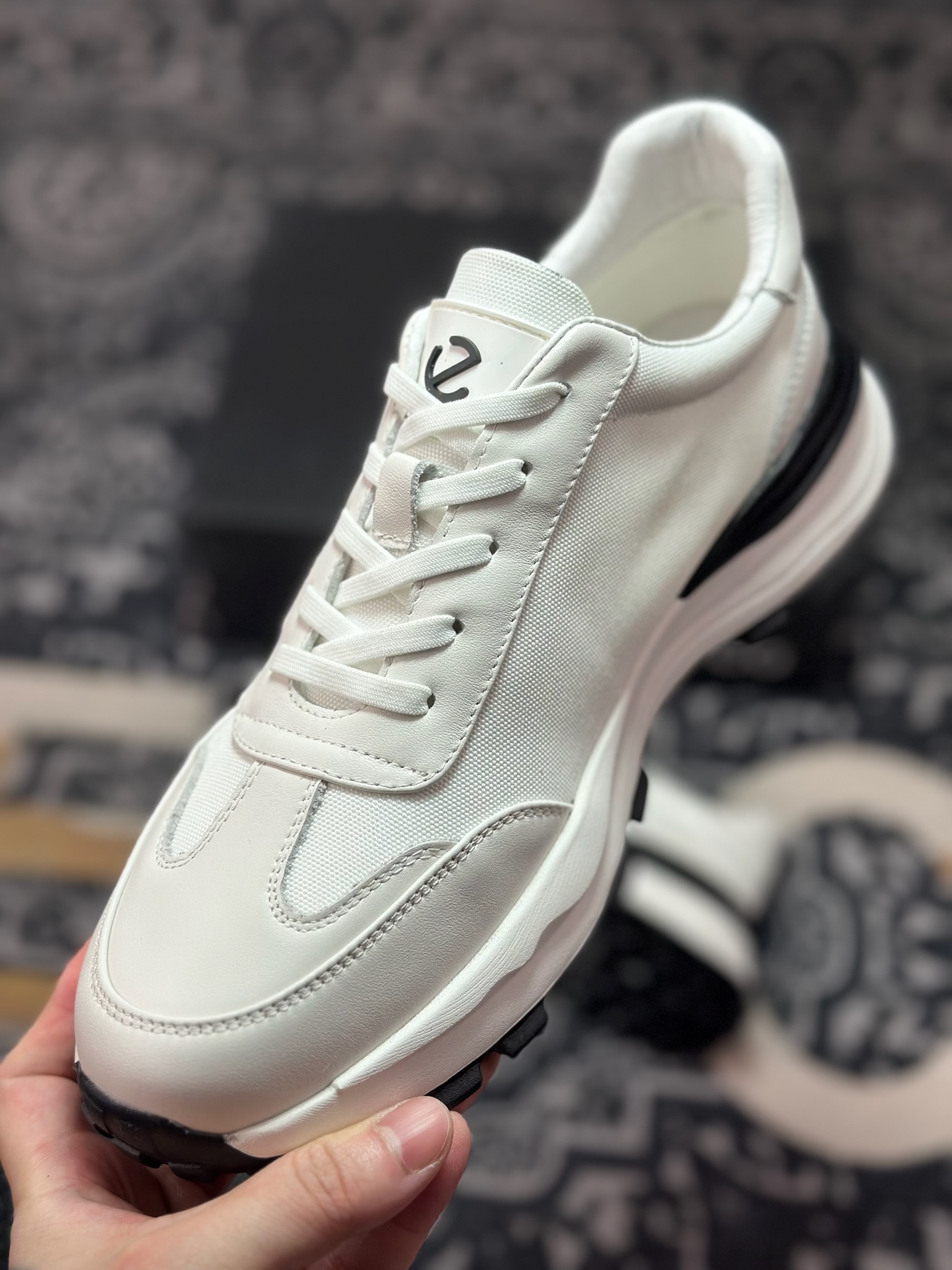 原装级别 Ecco爱步男鞋百搭运动鞋男款 四季款阿甘鞋休闲华夫鞋复古跑鞋