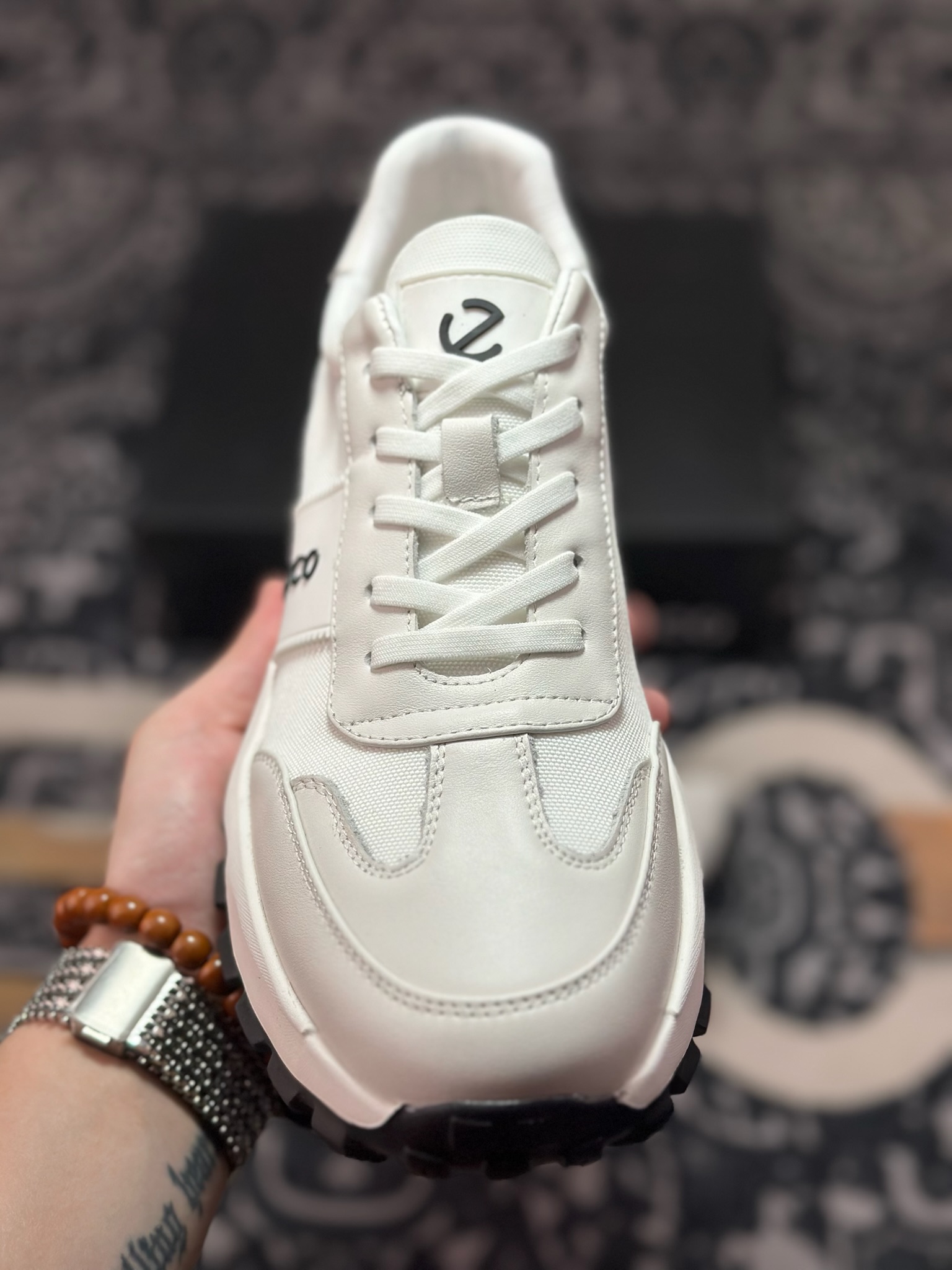 原装级别 Ecco爱步男鞋百搭运动鞋男款 四季款阿甘鞋休闲华夫鞋复古跑鞋