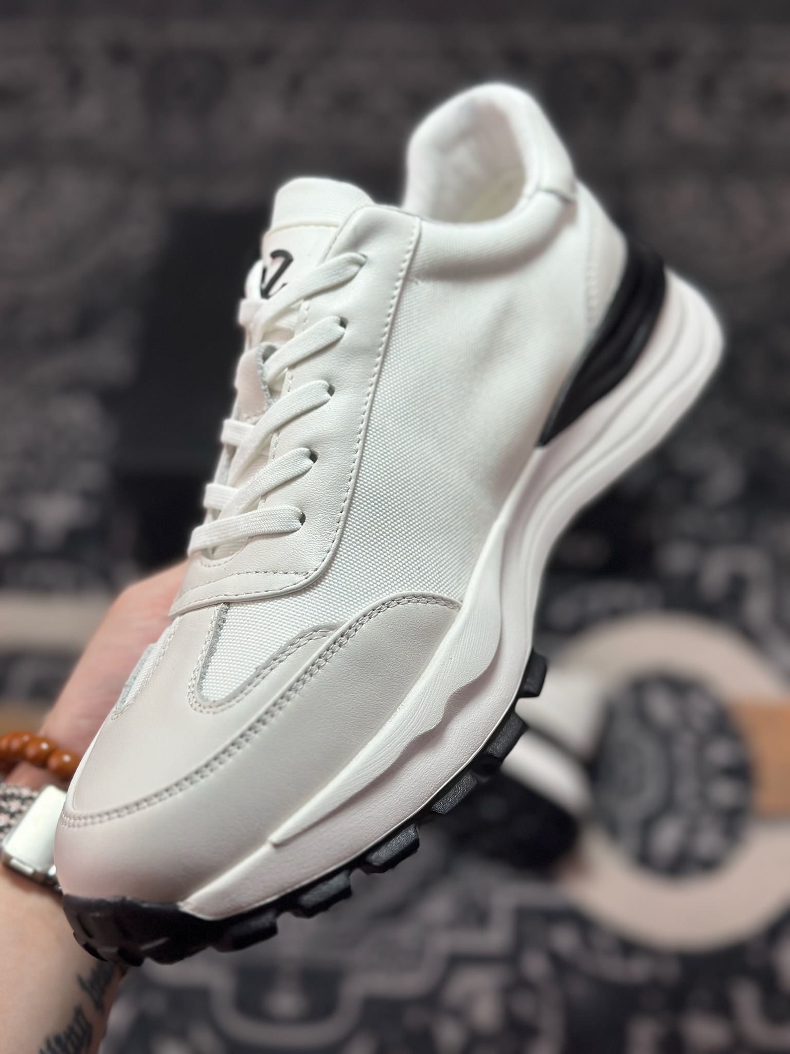 原装级别 Ecco爱步男鞋百搭运动鞋男款 四季款阿甘鞋休闲华夫鞋复古跑鞋