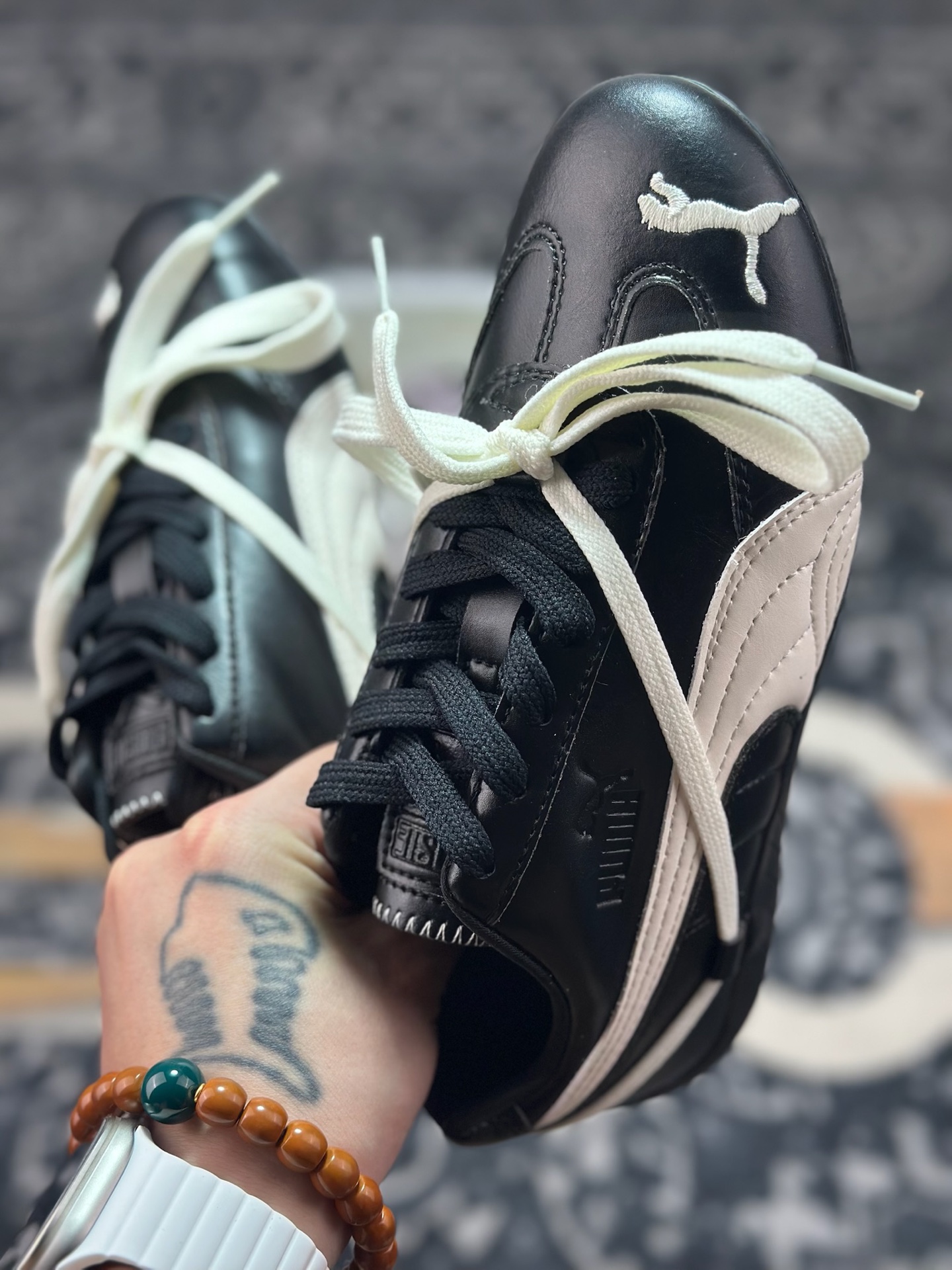 原装级别 Rose x Puma Speedcat 联名款 极速赛车系列彪马低帮生活休闲鞋 404390-01