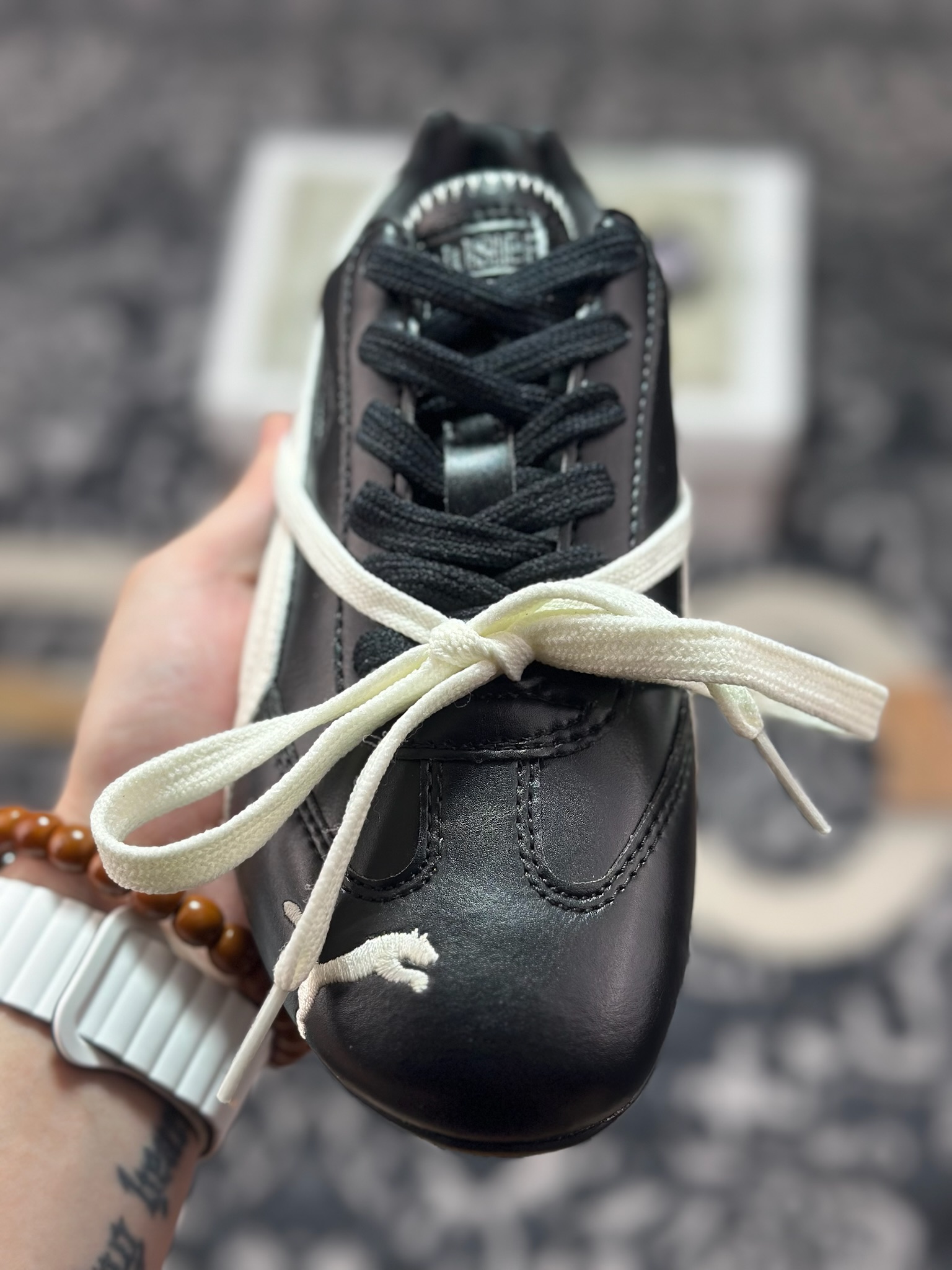 原装级别 Rose x Puma Speedcat 联名款 极速赛车系列彪马低帮生活休闲鞋 404390-01