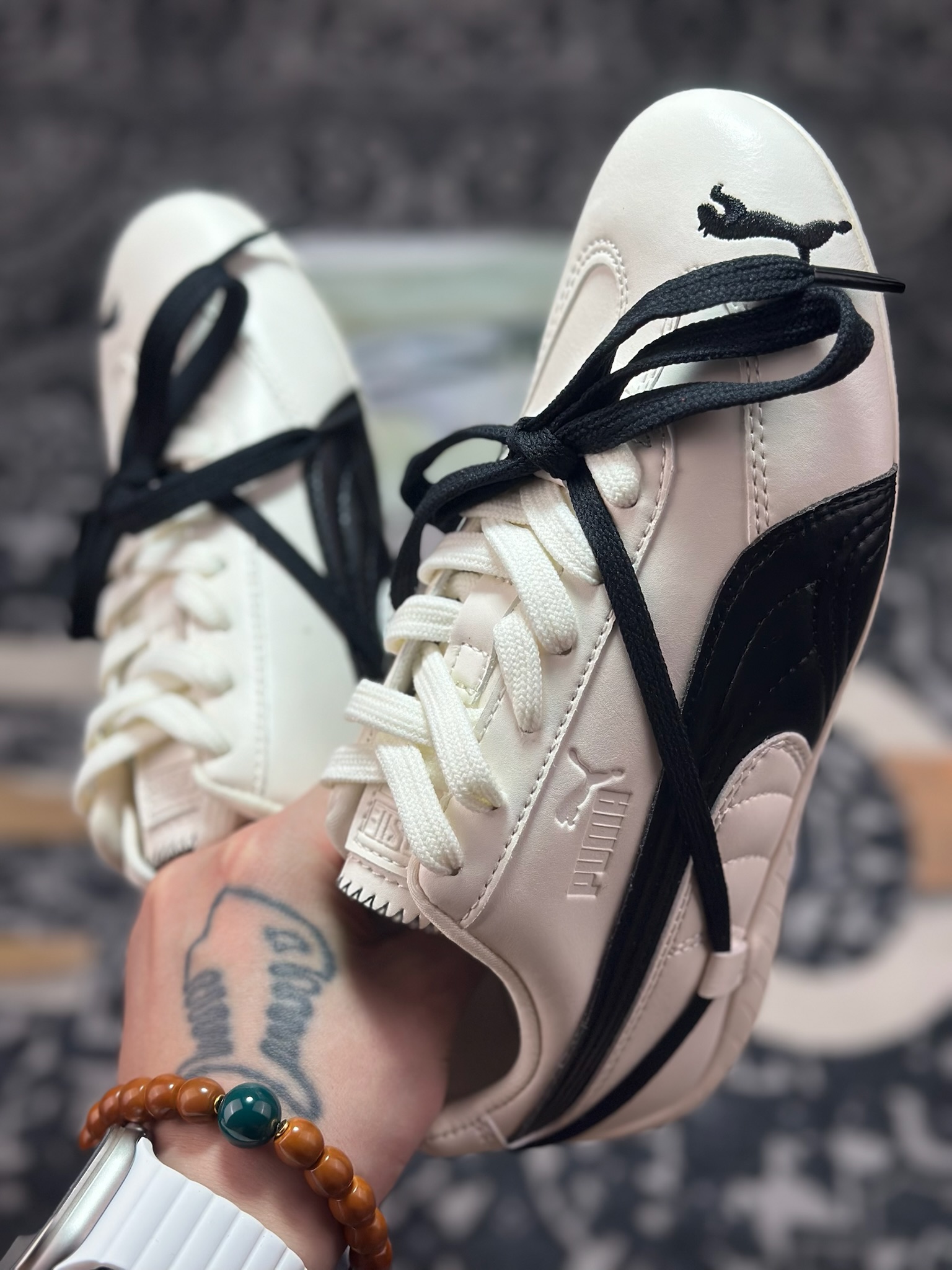 原装级别 Rose x Puma Speedcat 联名款 极速赛车系列彪马低帮生活休闲鞋 404391-01