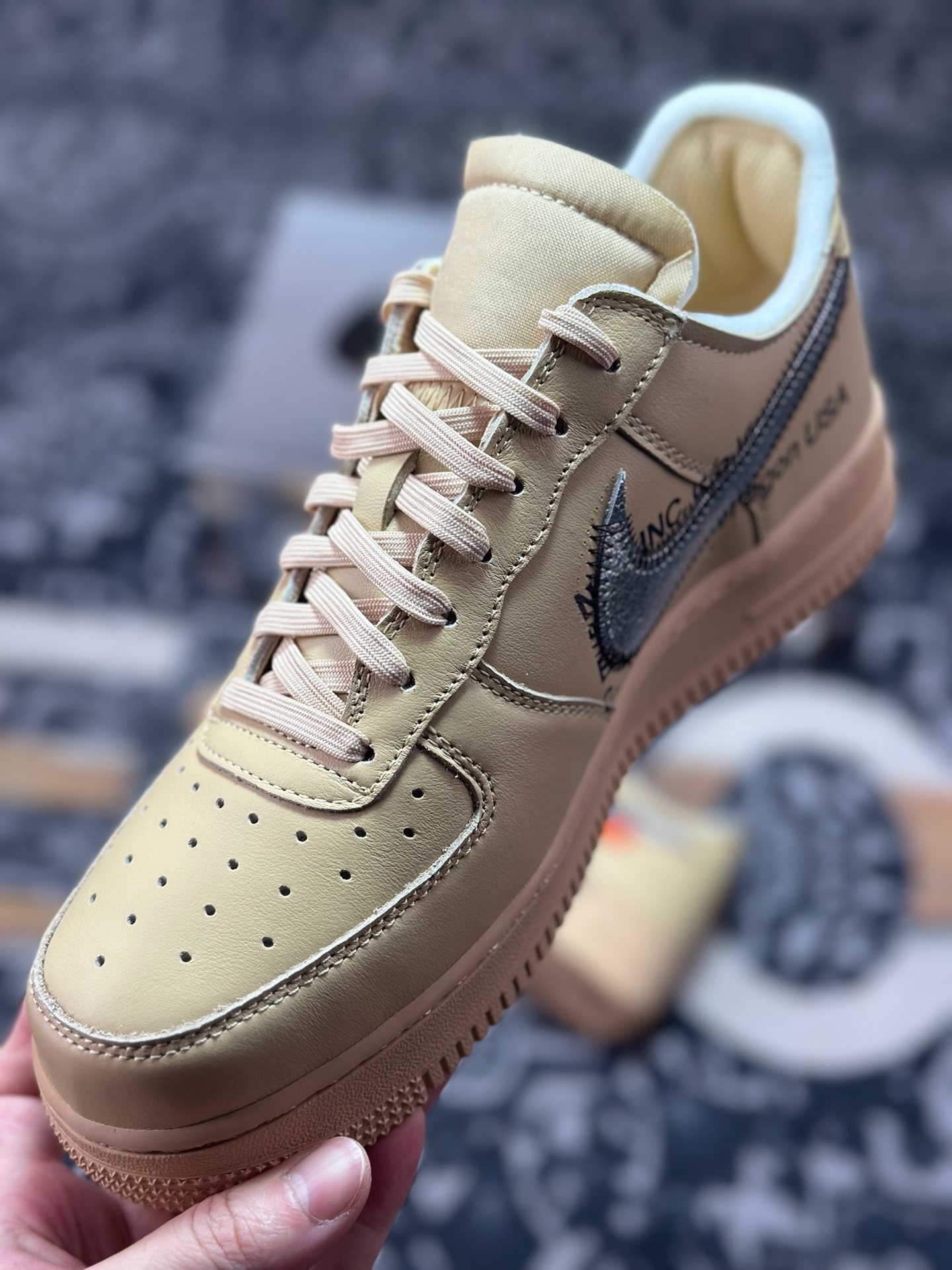 优选 原装级别 OFF-WHITE X NK Air Force 1 ” OW联名空军一号低帮板鞋 FD6900-200