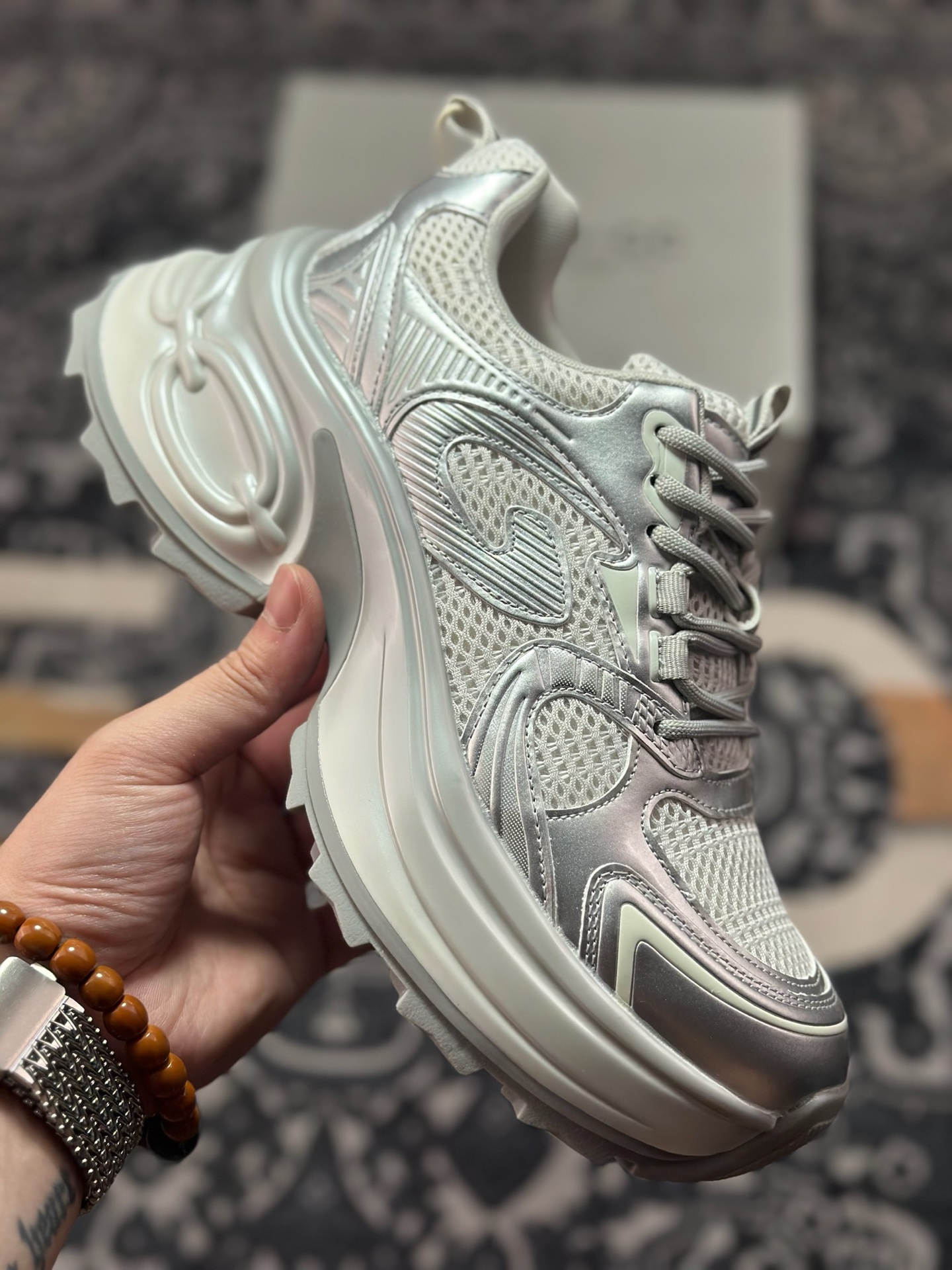 原装级别 新货GG-CC赵露思2025新款厚底增高休闲运动老爹鞋系列 #